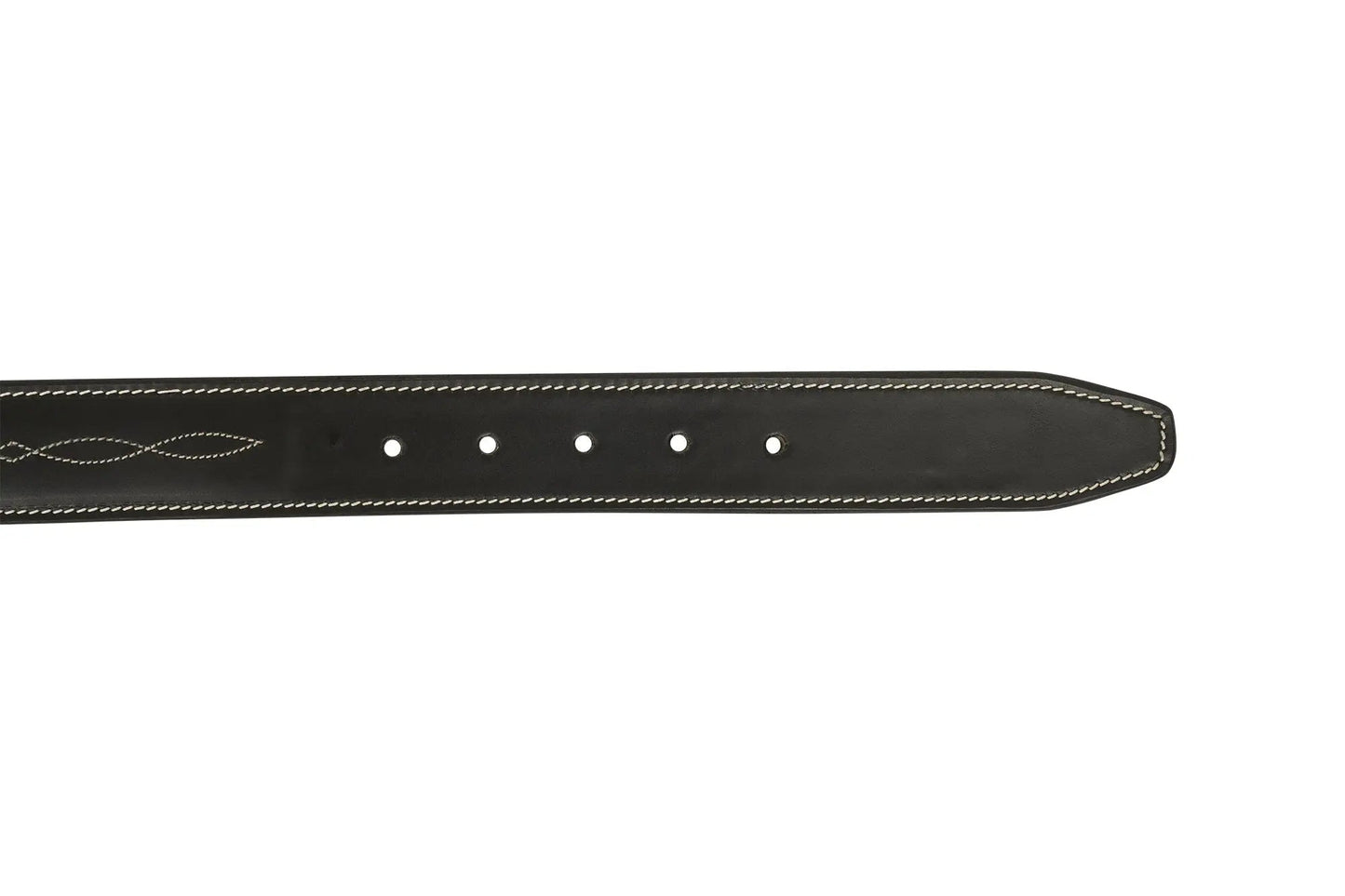 Huntley Equestrian Fancy Stitched Ladies 1.5" Inch wide belt, Black