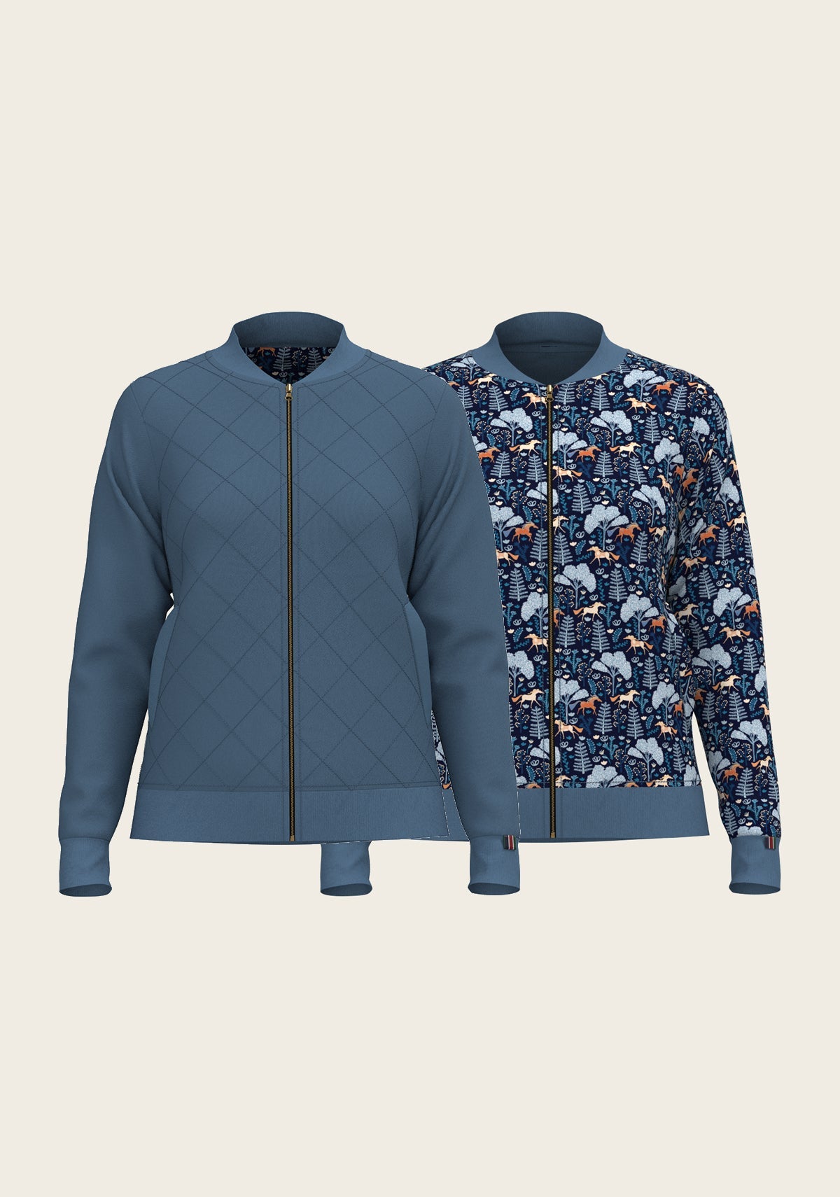 Espoir - Mid Blue Forest Reversible Jacket