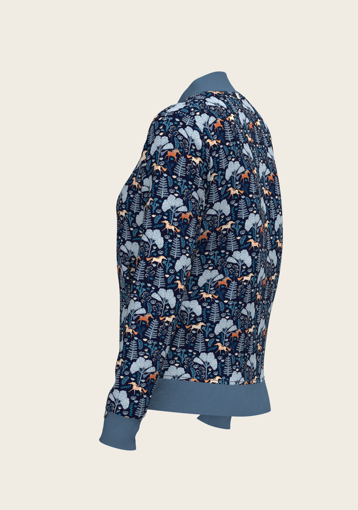 Espoir - Mid Blue Forest Reversible Jacket