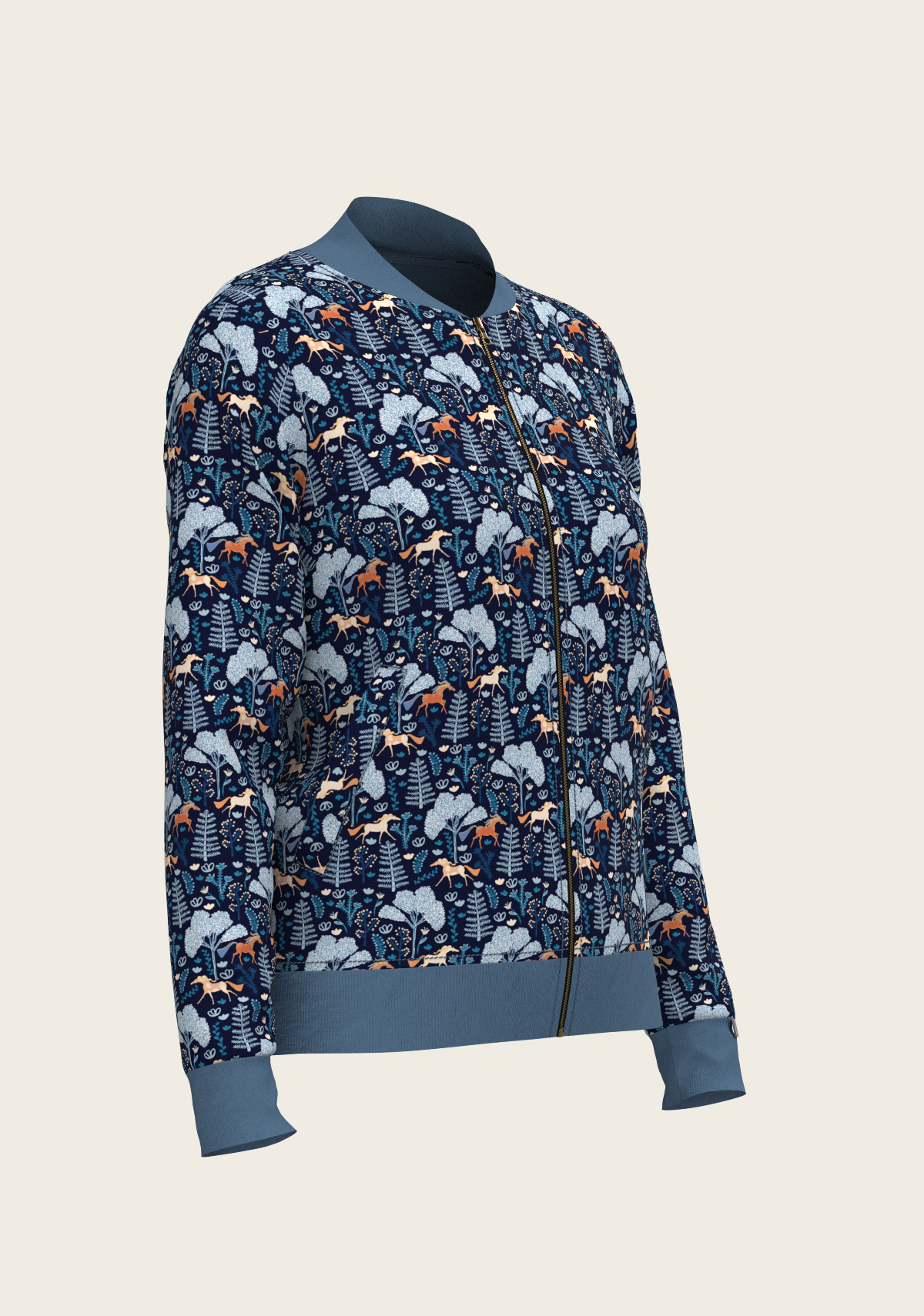 Espoir - Mid Blue Forest Reversible Jacket