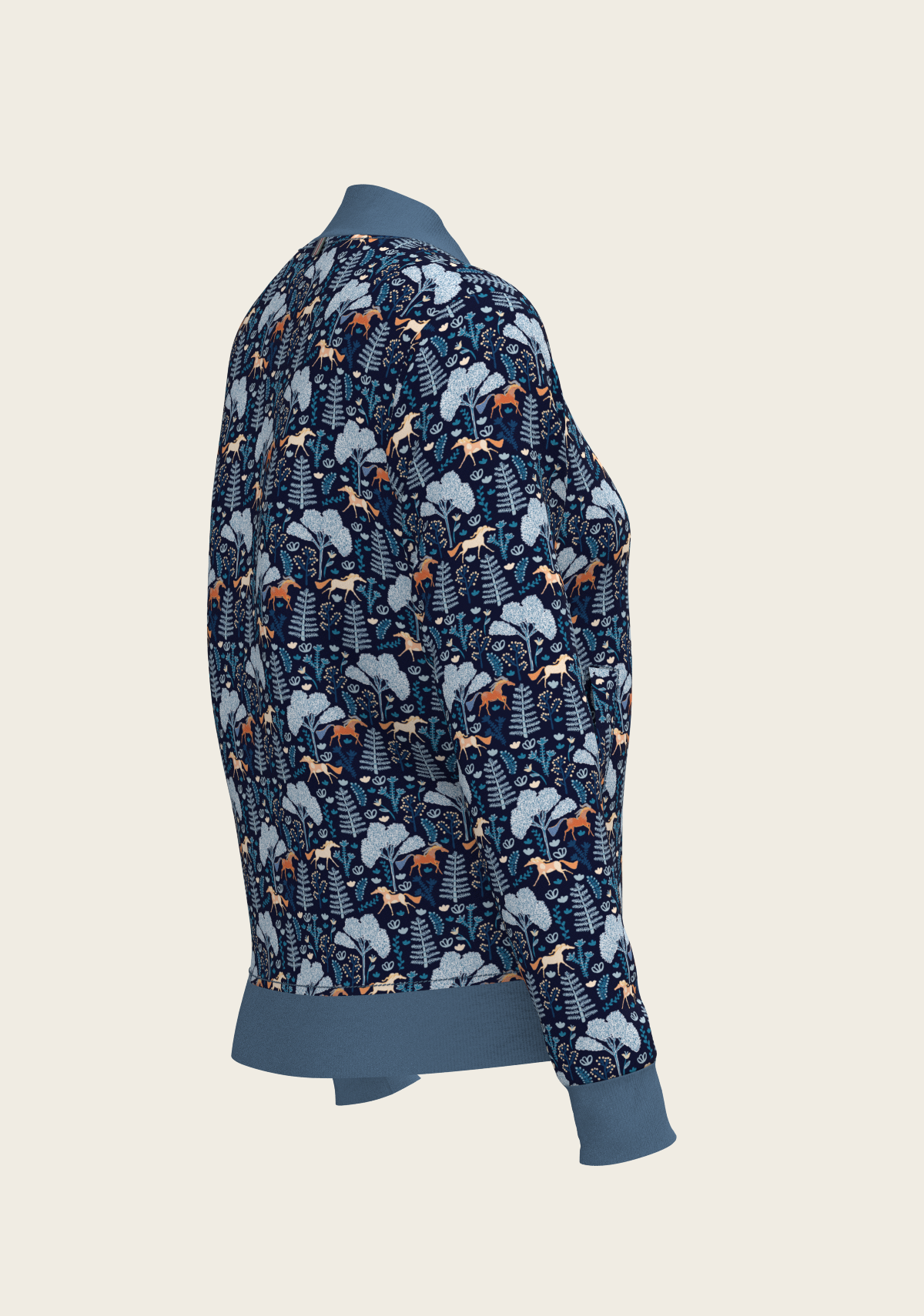 Espoir - Mid Blue Forest Reversible Jacket