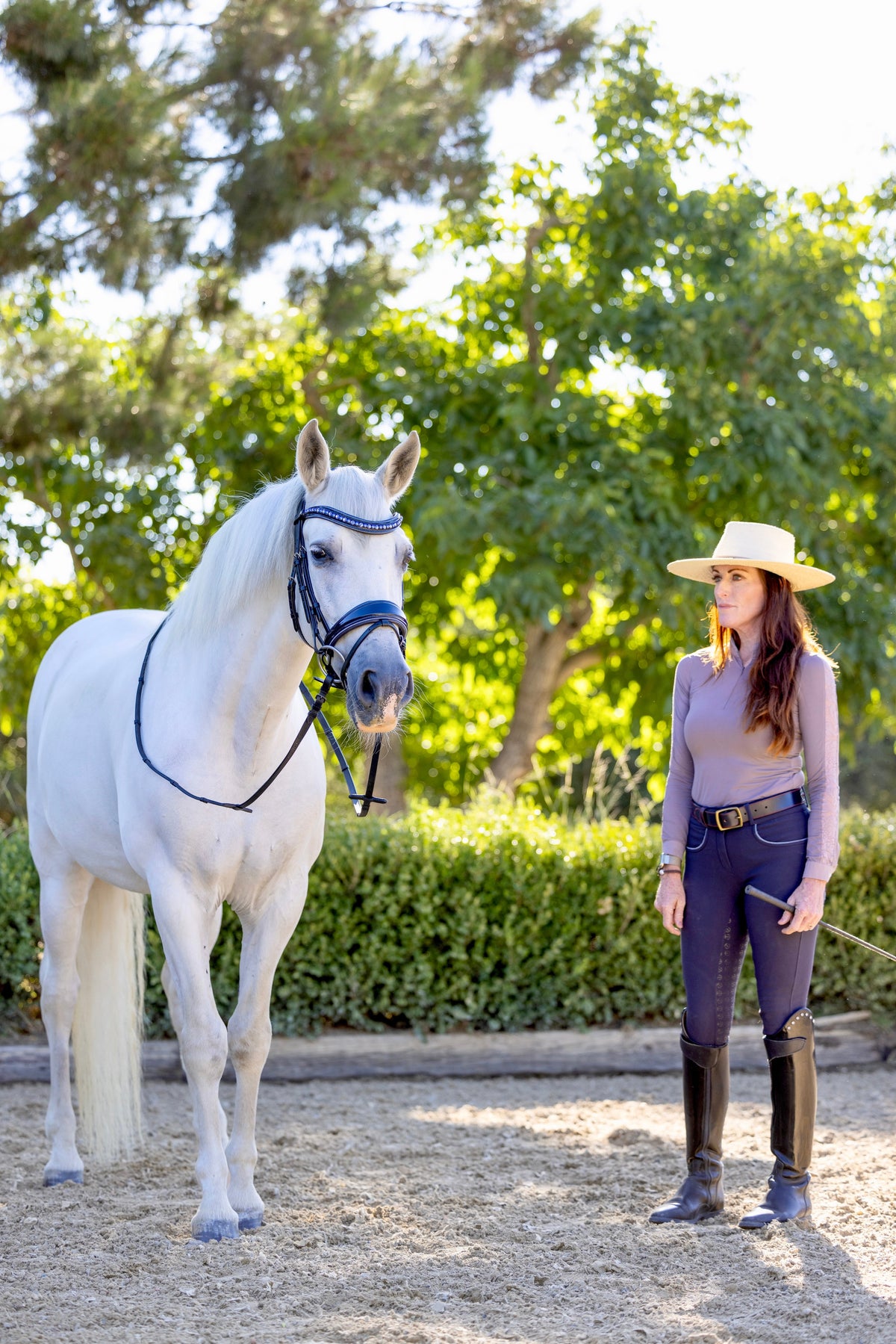 Halter Ego - The Bluebell - Navy Patent Leather Snaffle Bridle with REMOVABLE FLASH