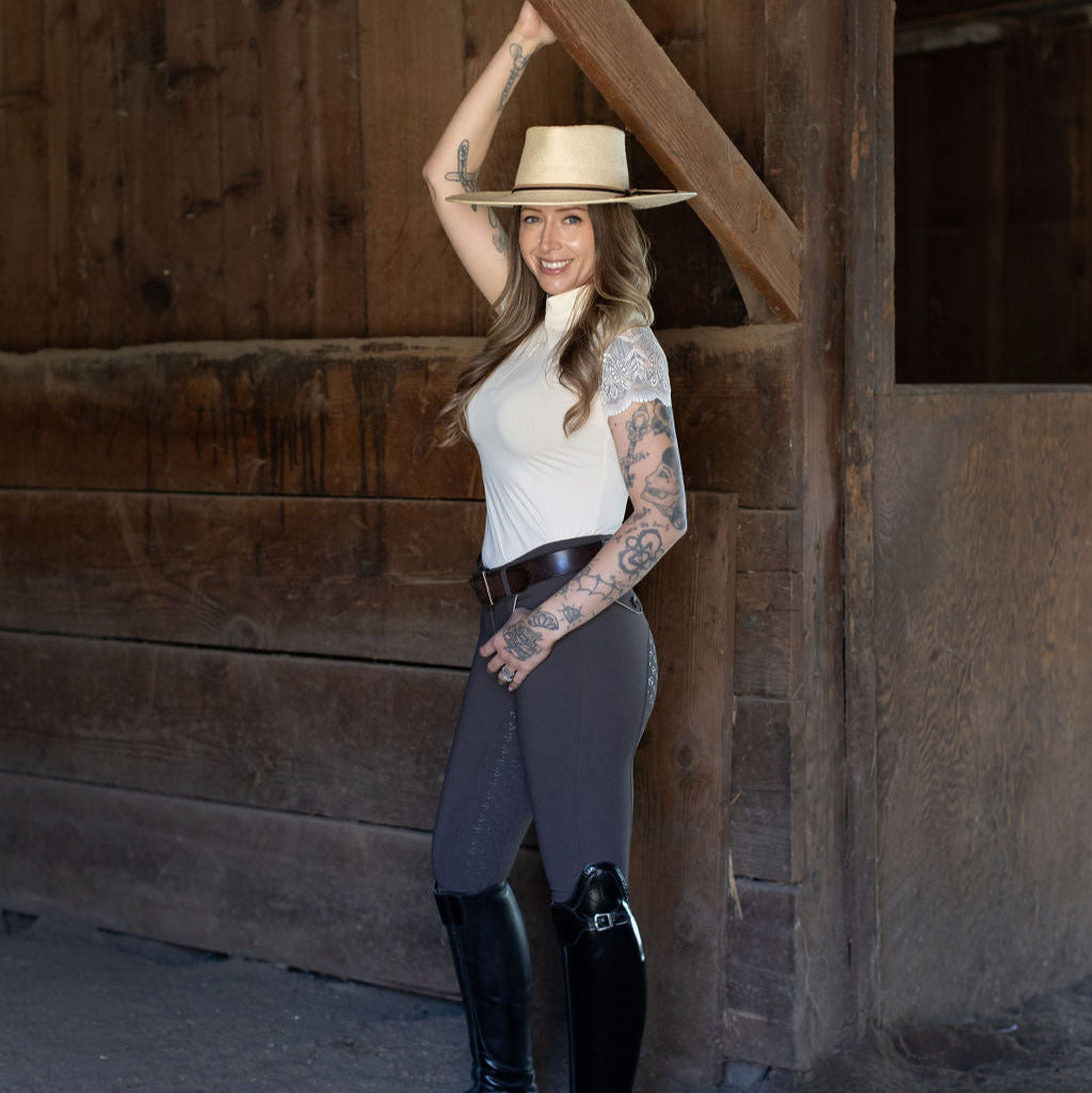 Halter Ego - Evolution Full Seat Breeches - Demitasse - MID WAIST