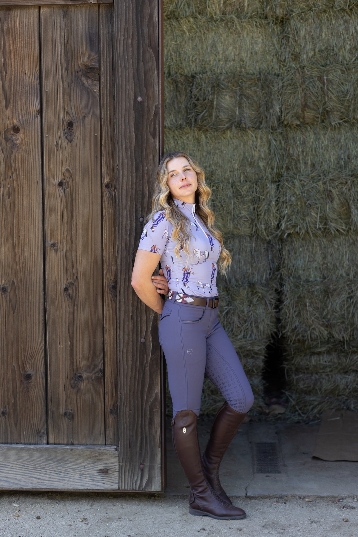 Halter Ego - Evolution Mystique Full Seat Breeches - Greystone - MID WAIST