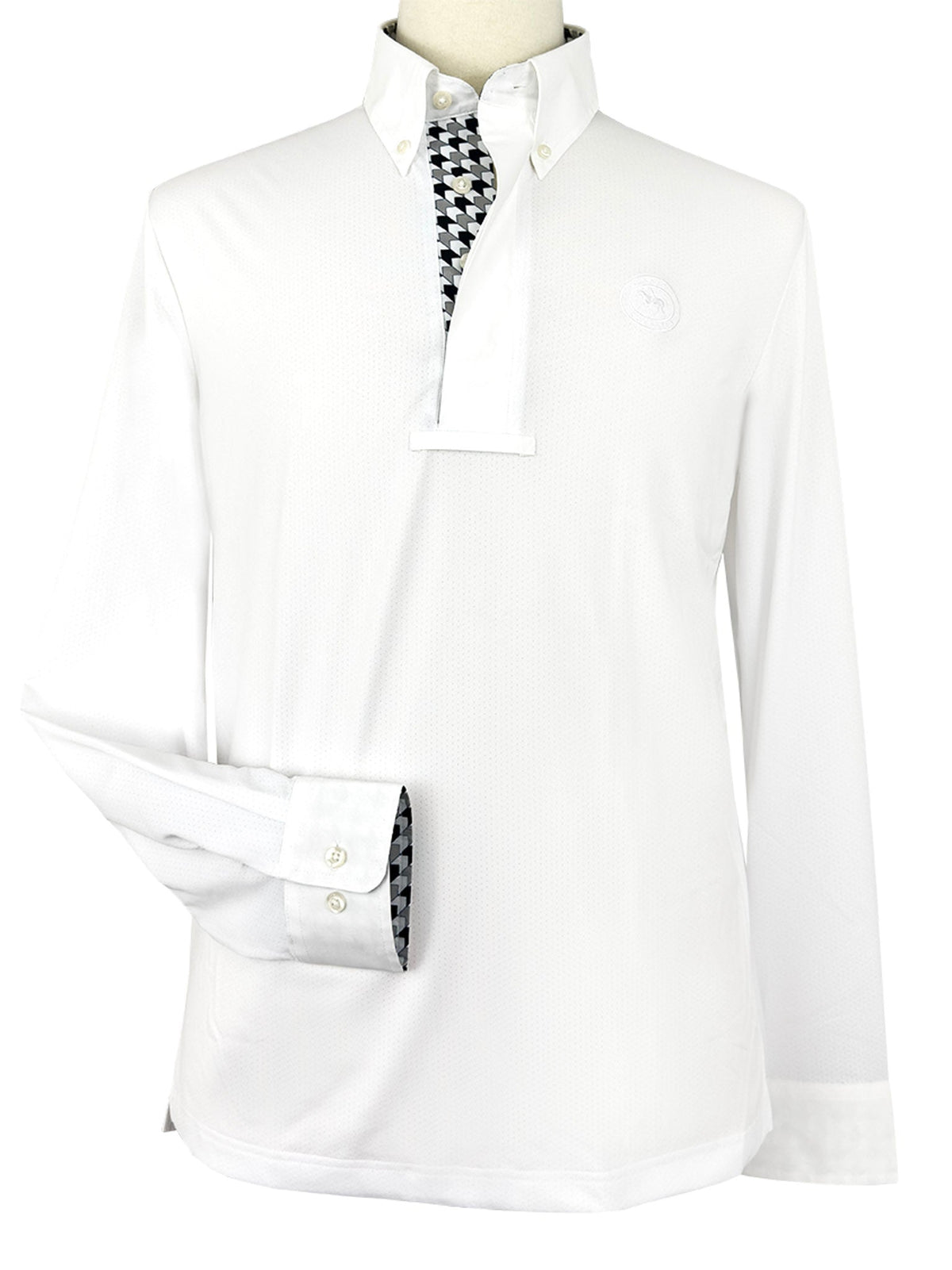 Essex Classics - Men's Geometric Talent Yarn Long Sleeve Show Shirt