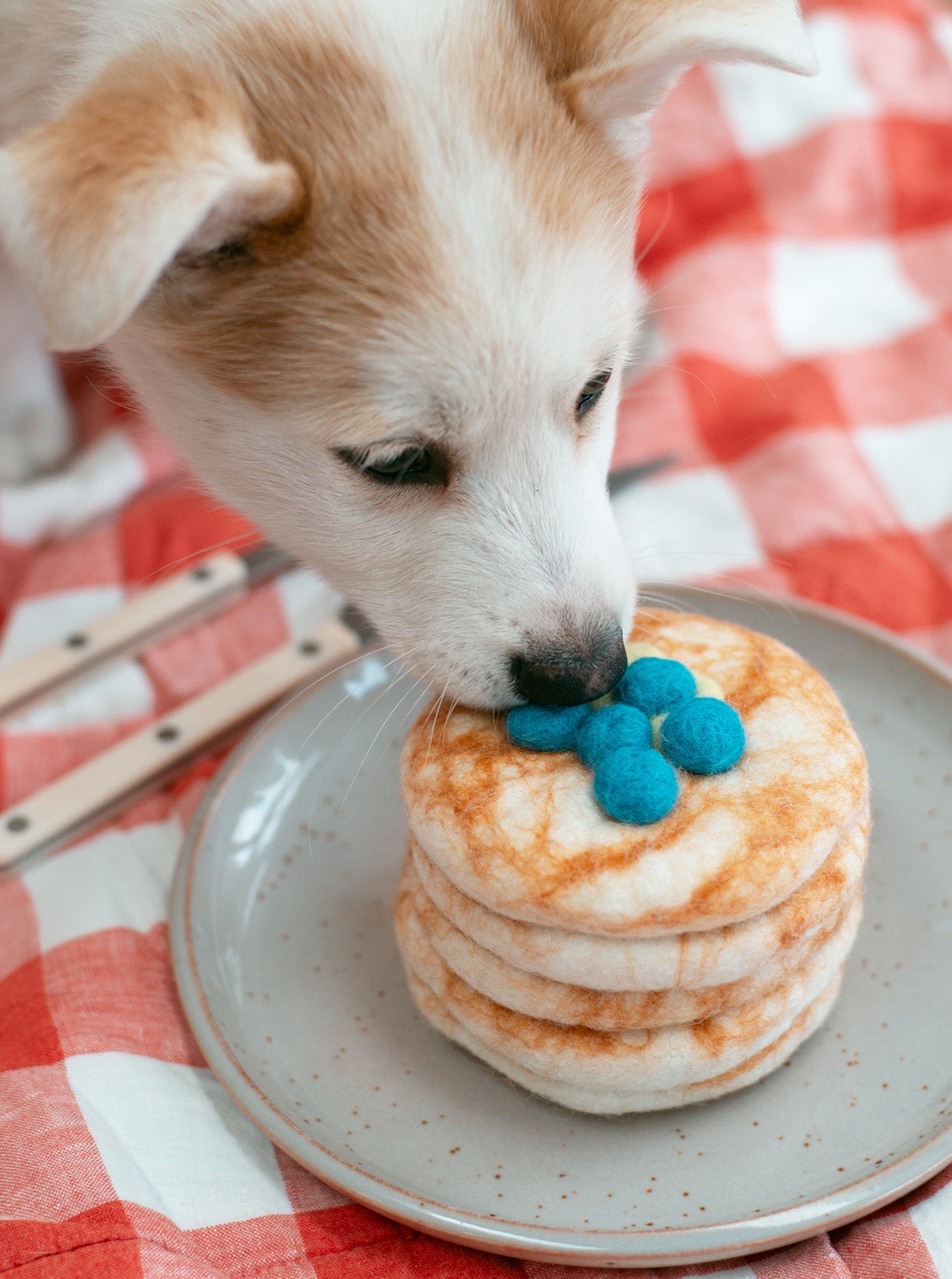 MODERNBEAST - Stack of Pancakes Wool Dog & Cat Toy