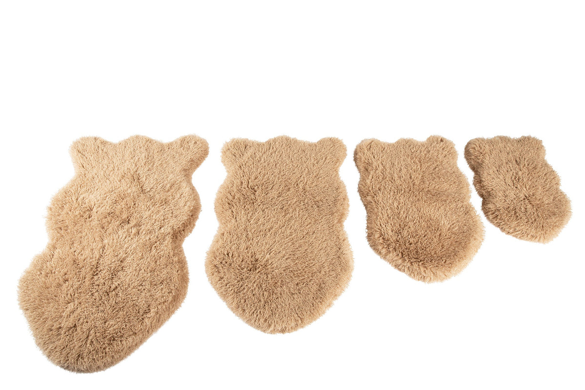 PupRug® Luxe Faux Fur Orthopedic Dog Bed - Plush Sheep Tan