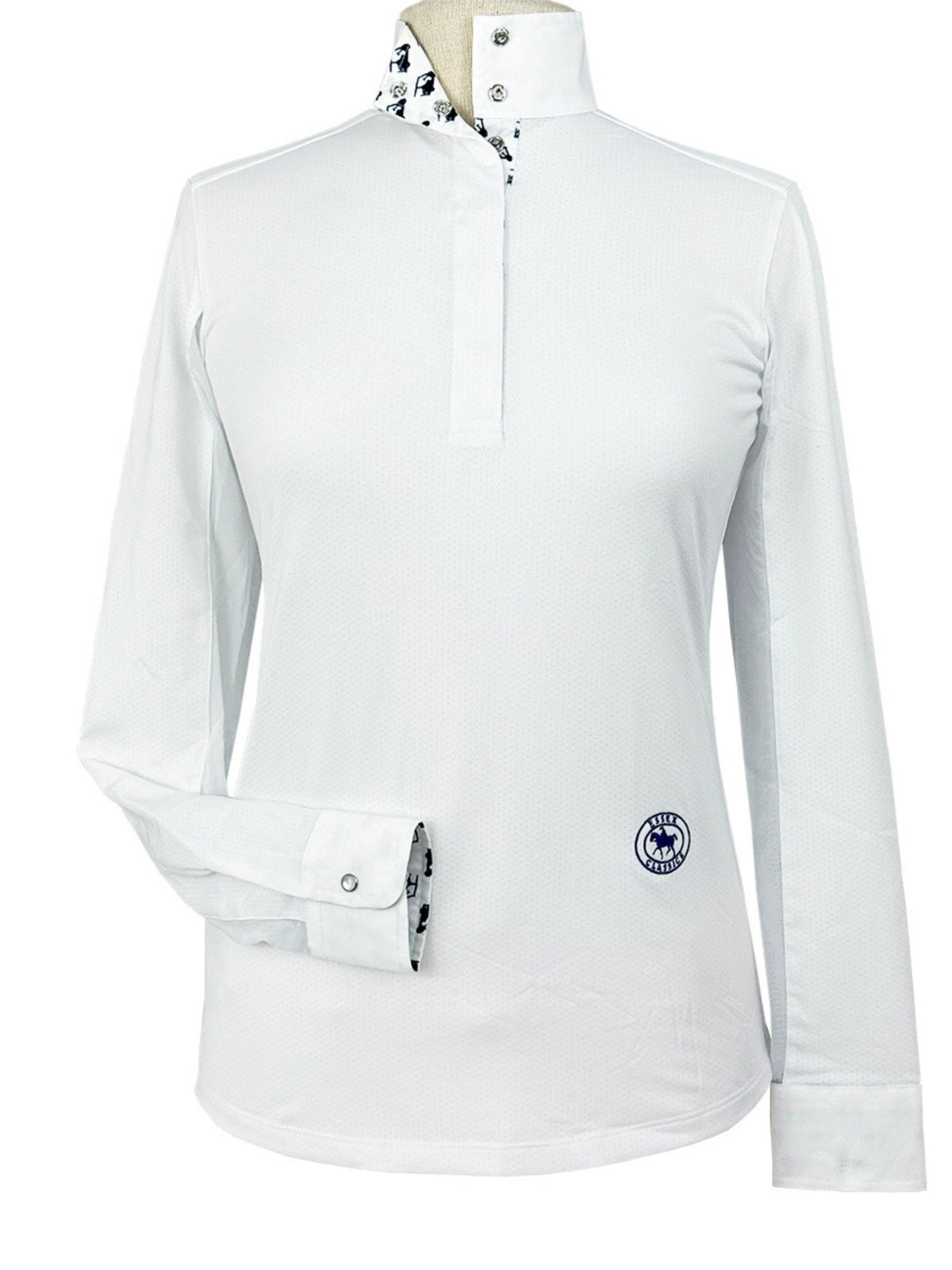 Essex Classics - Golf Carts Girls Talent Yarn Straight Collar Long Sleeve Show Shirt