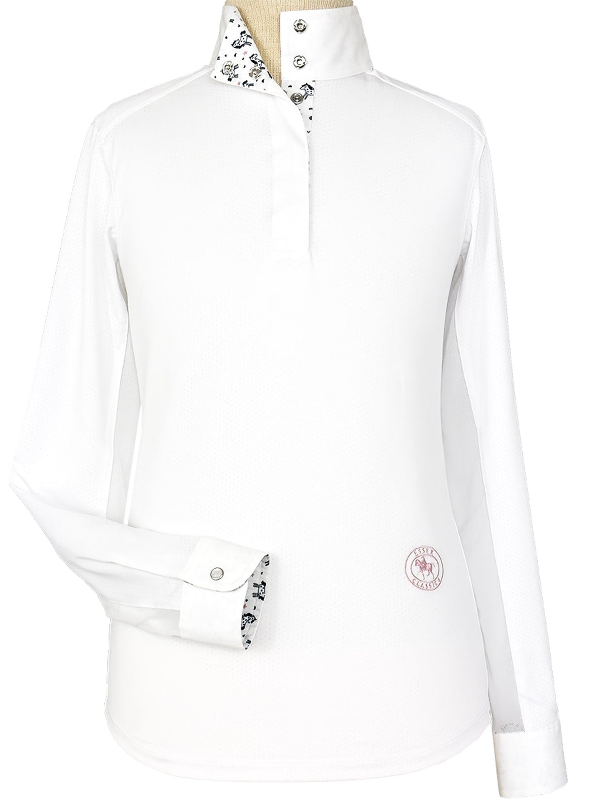Essex Classics - Unicorns Girls Talent Yarn Straight Collar Long Sleeve Show Shirt