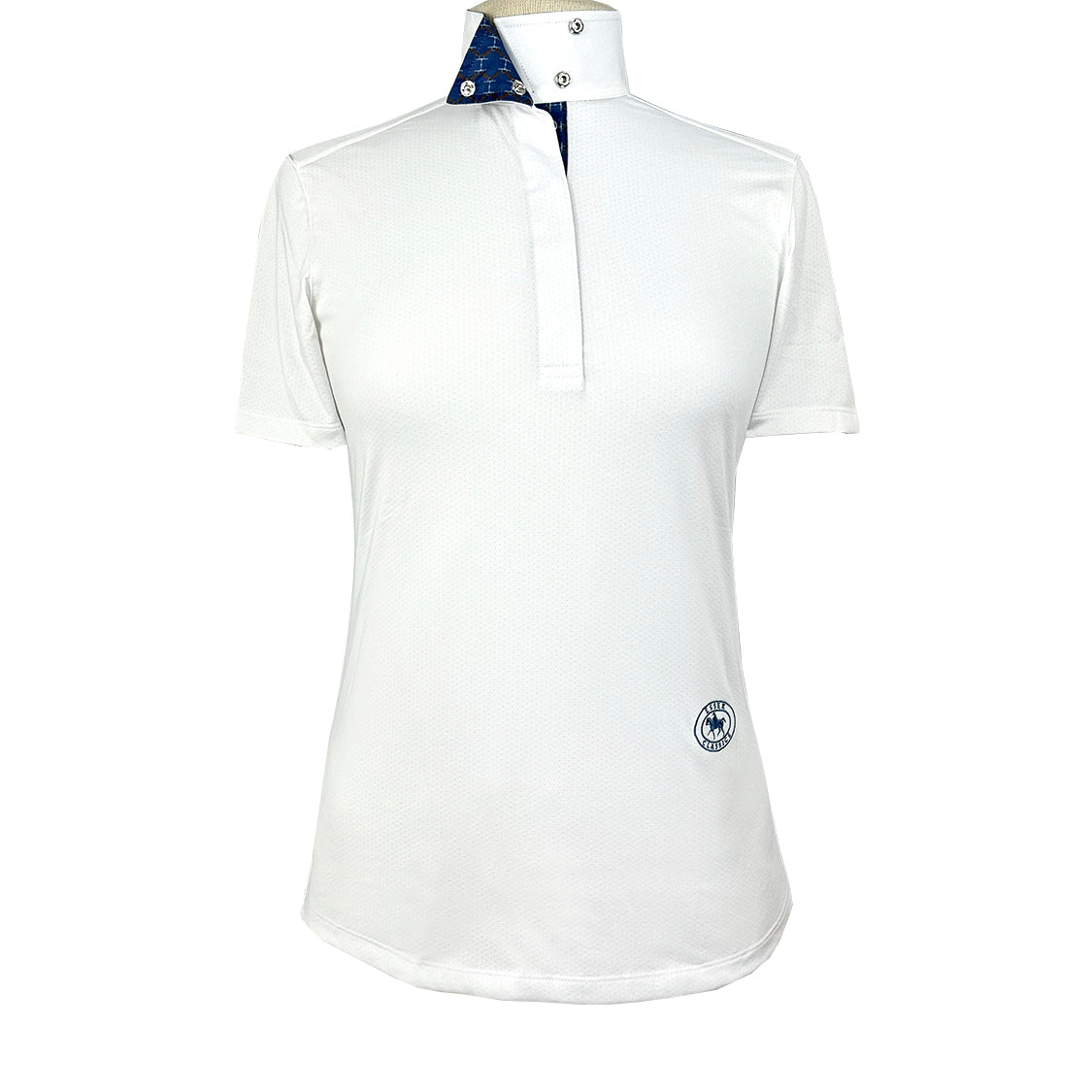 Essex Classics - Braided Reins & Bits Girls Talent Yarn Wrap Collar Short Sleeve Show Shirt