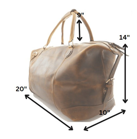 Totare Milan Leather Duffel Bag