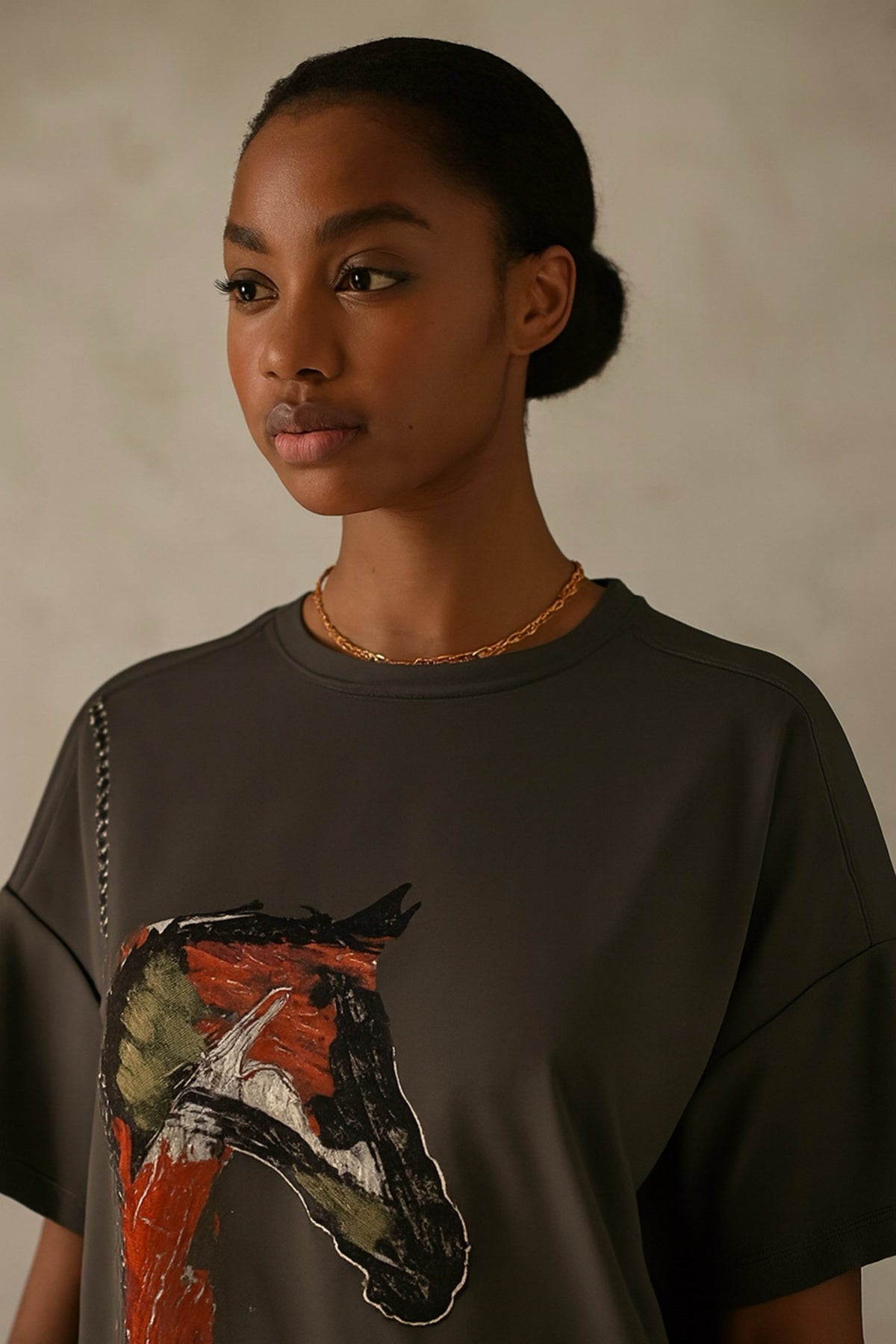 Cieli Equestrian - Iyanda Hand-Painted Short Sleeve Shirt