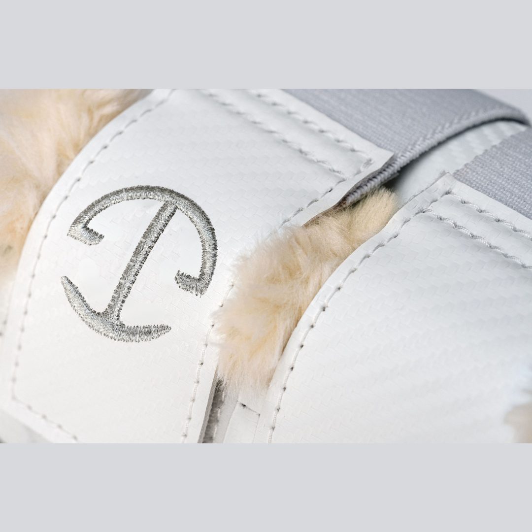 Halter Ego - Carbon Tech Collection Brushing Boots - White / Natural