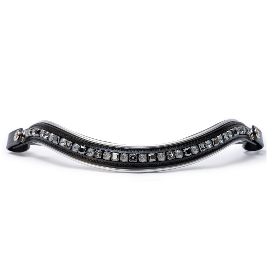 Halter Ego - The Eiffel Tower Black Leather Snaffle Bridle