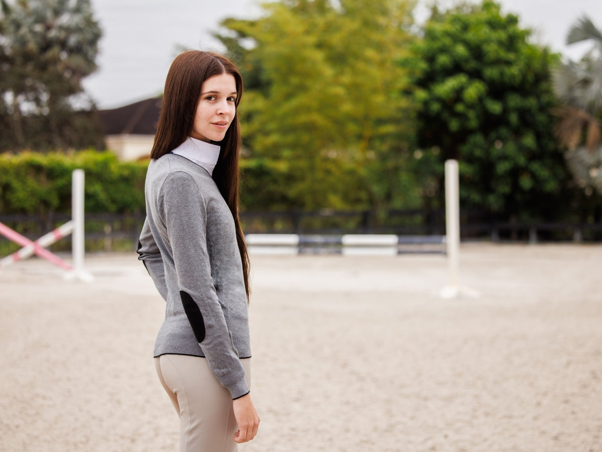 Essex Classics - Ladies "Luna II" Marine Blue with Lone Star Long Sleeve Performance Show Shirt