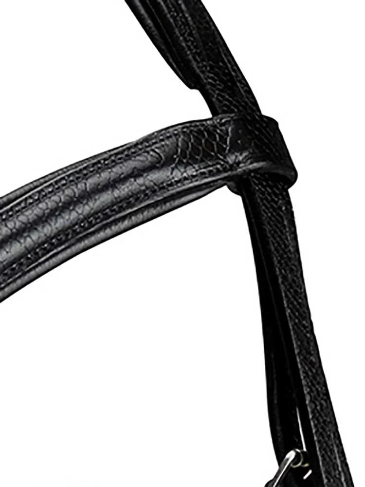 Grewal Equestrian - Viper Snakeskin-Embossed Monocrown Bridle