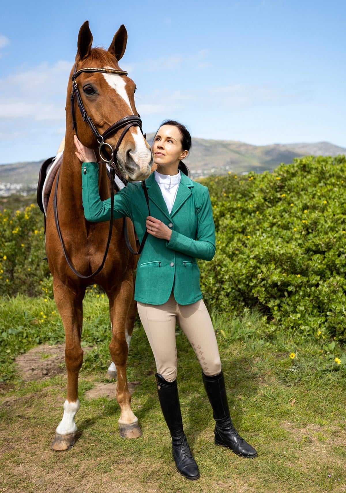 Espoir - Kelly Green Mesh Show Jacket