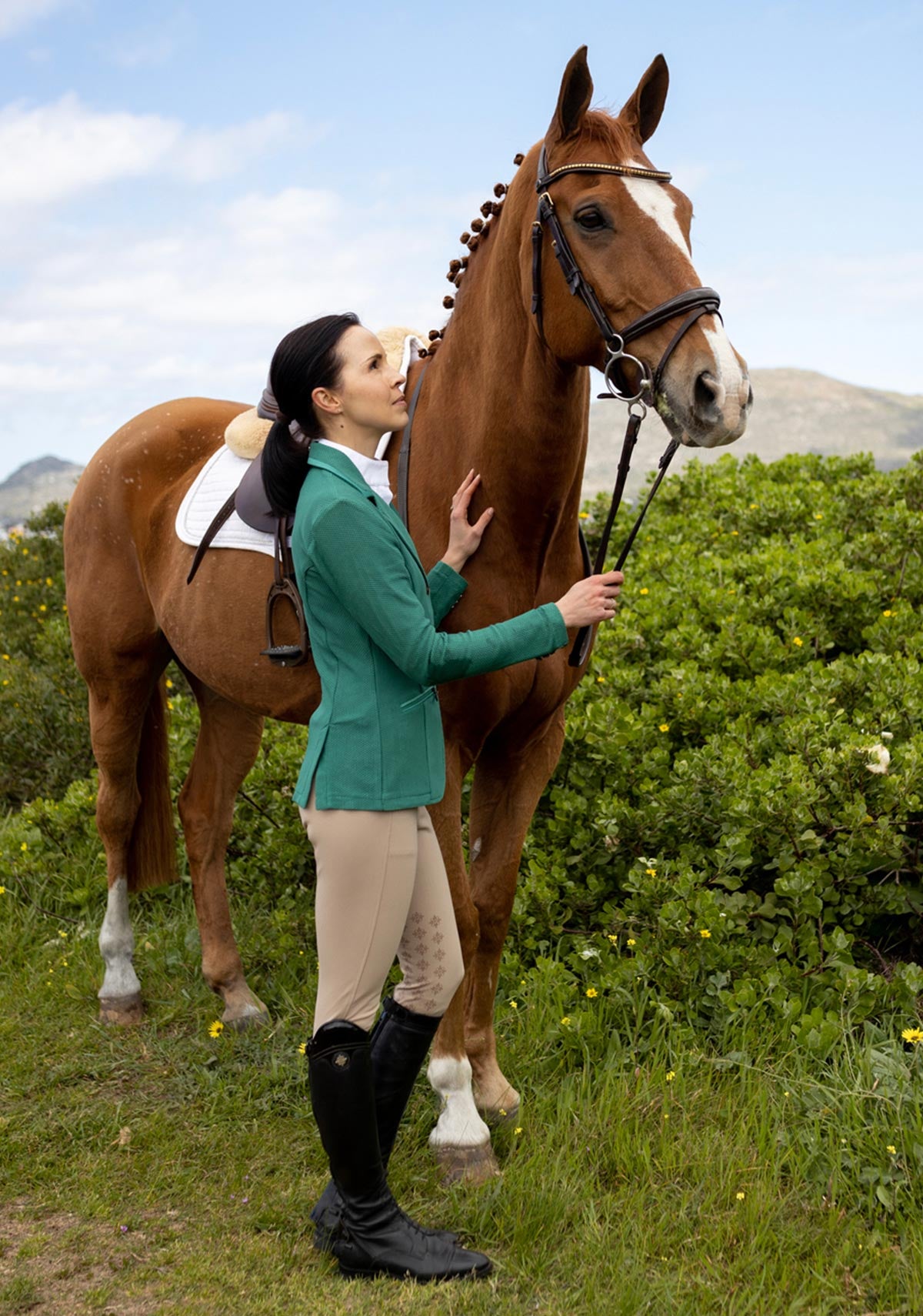 Espoir - Kelly Green Mesh Show Jacket