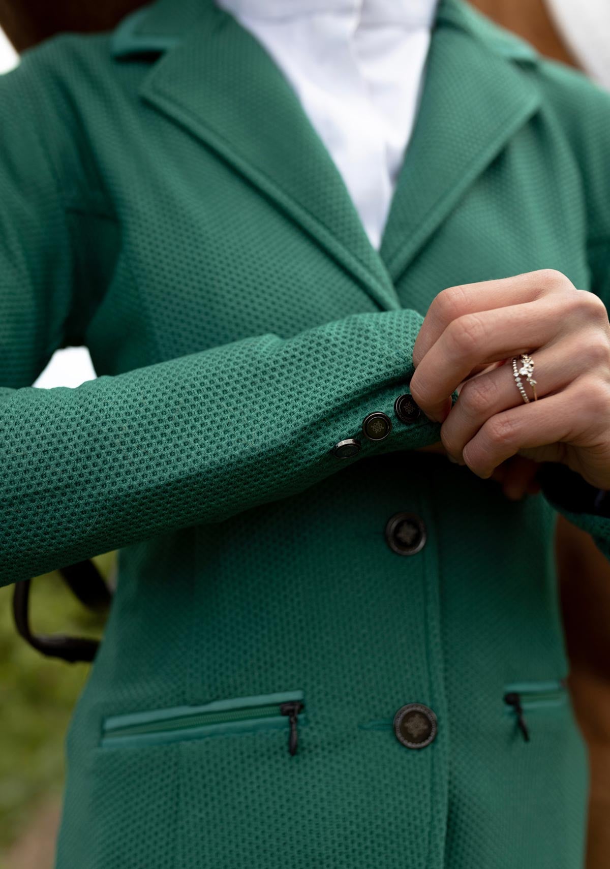 Espoir - Kelly Green Mesh Show Jacket