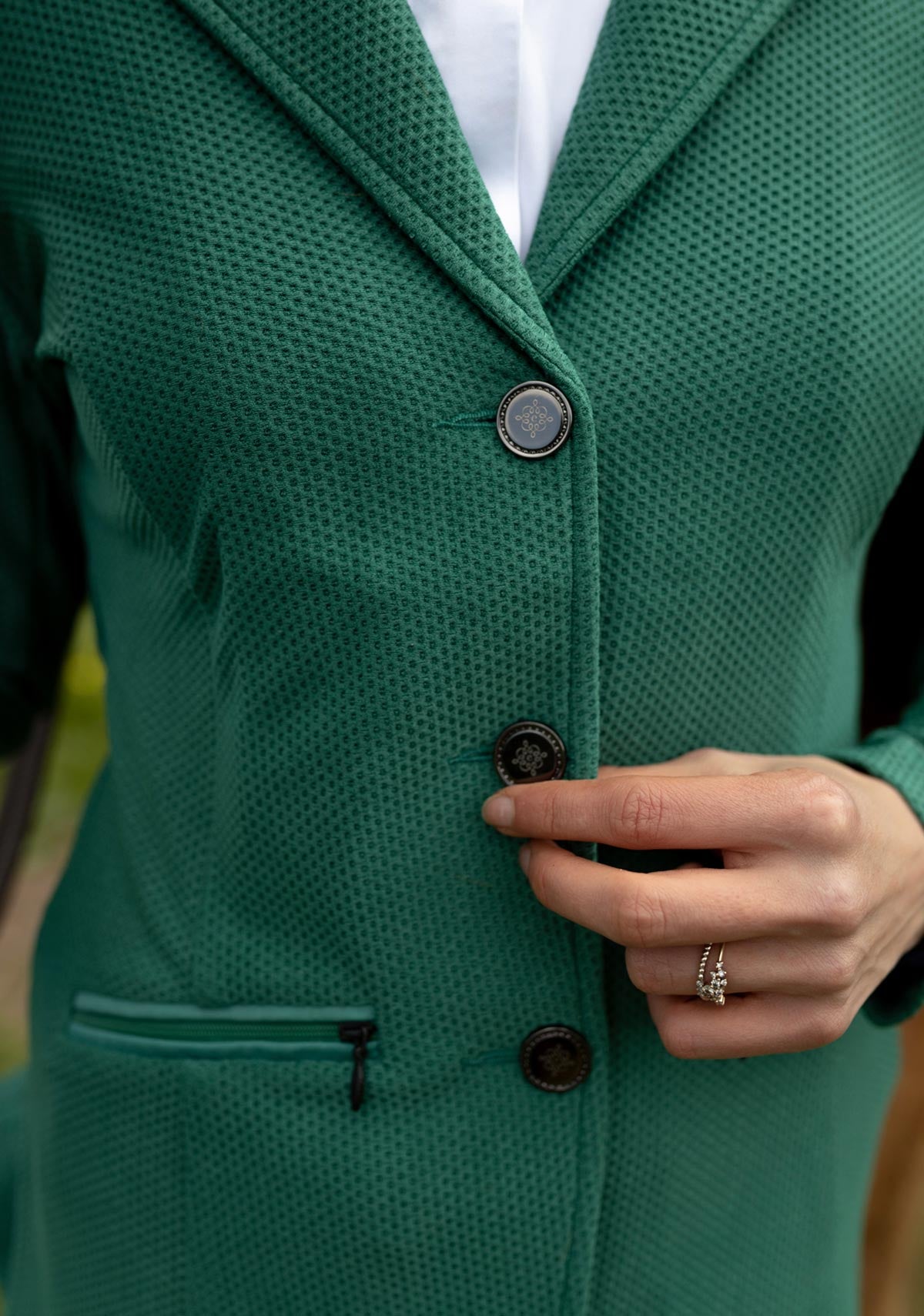 Espoir - Kelly Green Mesh Show Jacket