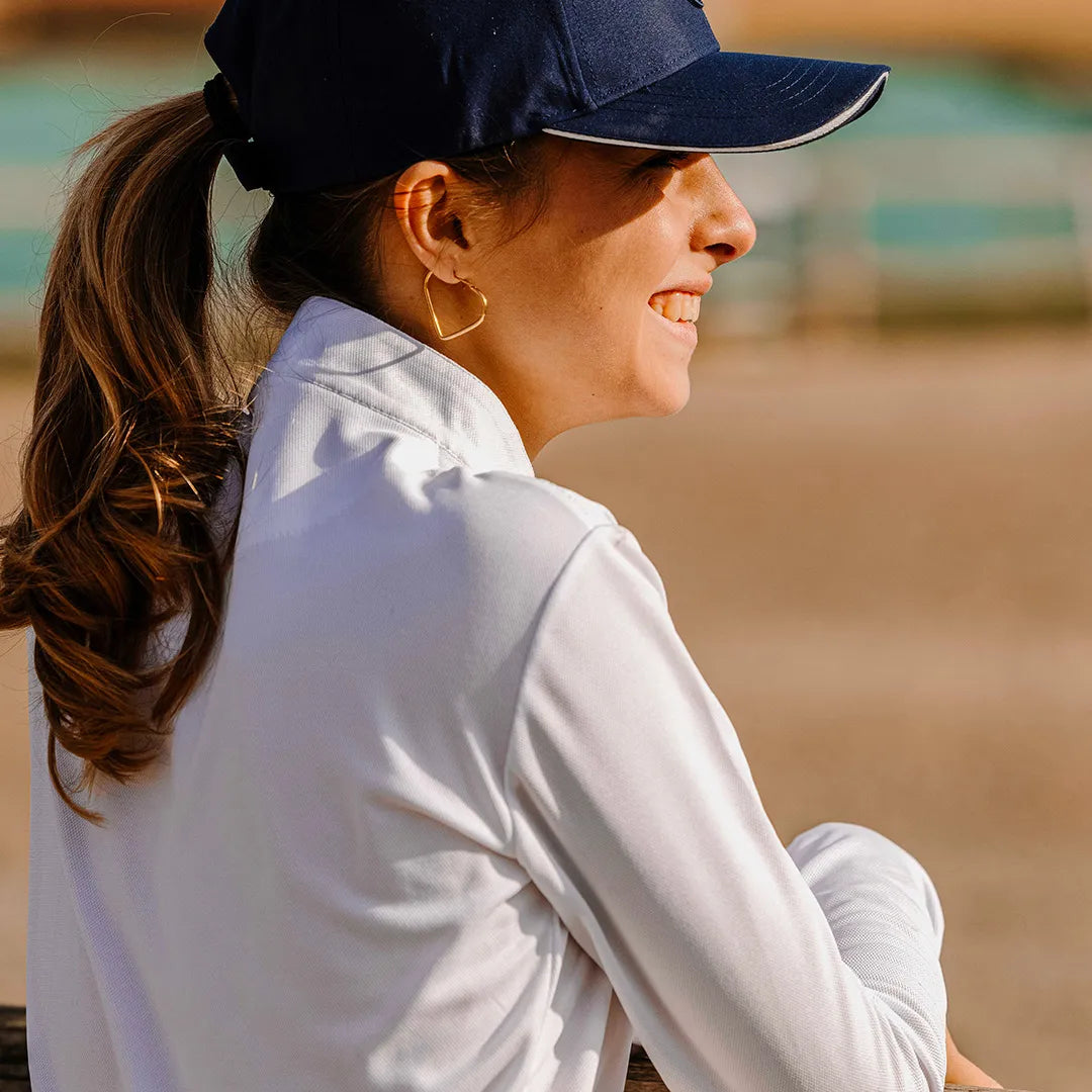 EQUITHÈME Buffy Mesh Show Polo – Lightweight, Breezy Performance