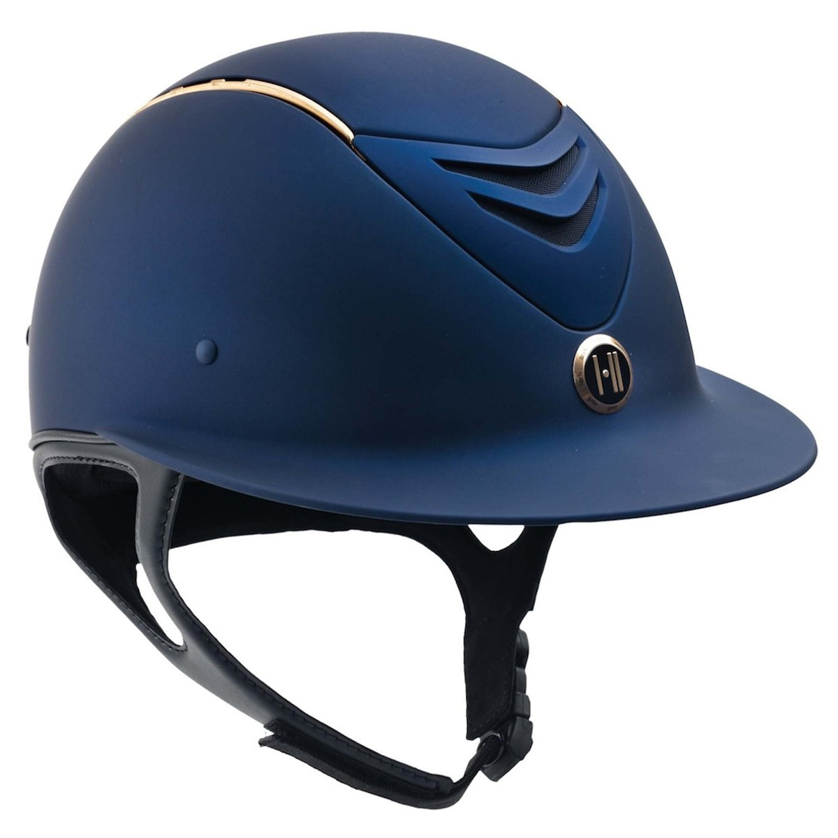 One K - MIPS™ CCS Avance Wide Brim Helmet - Navy Matte with Rose Gold Rail