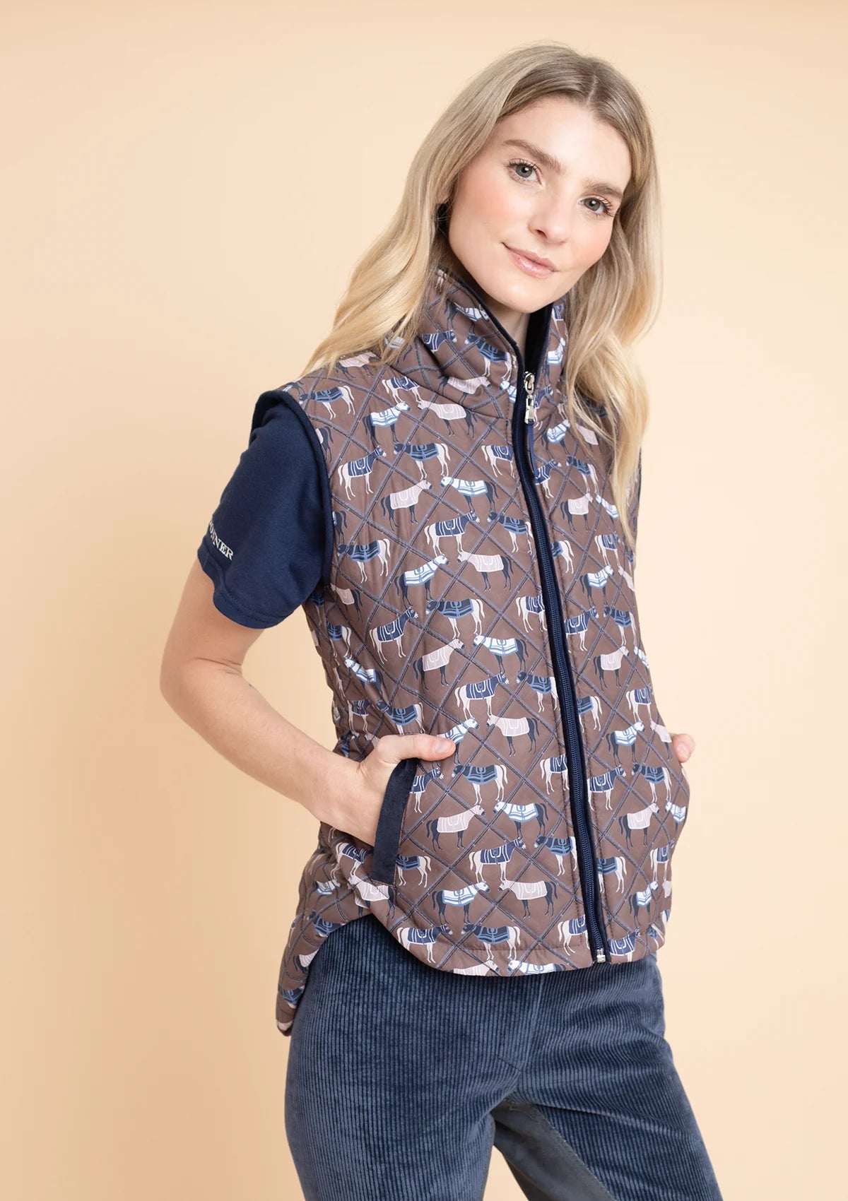 Rönner | Florence Quilted Vest | Victory Print