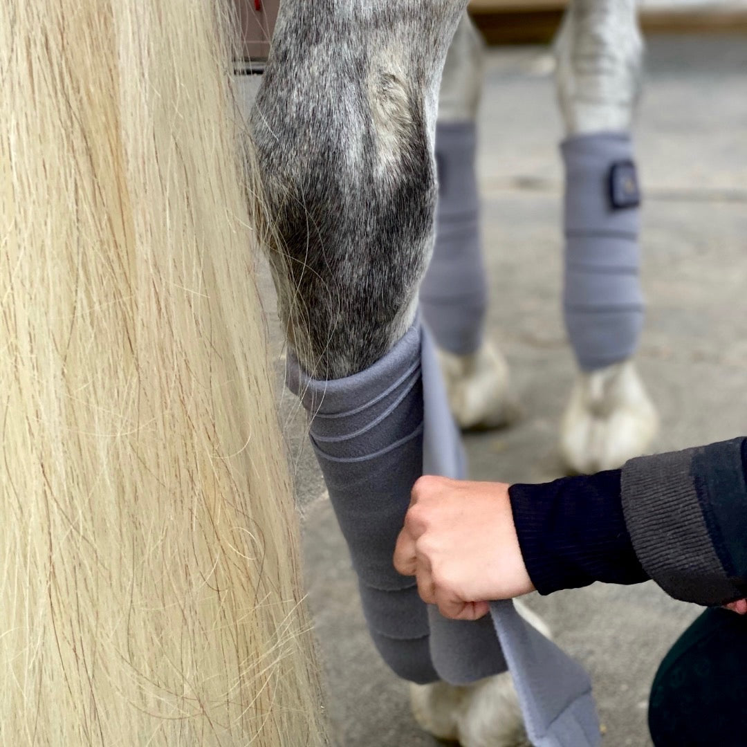 Halter Ego - Gray Fleece Bandages