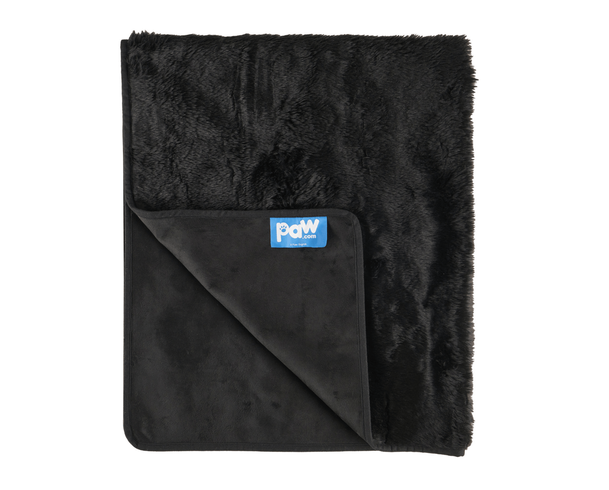 PupProtector™ Short Fur Waterproof Throw Blanket - Midnight Black