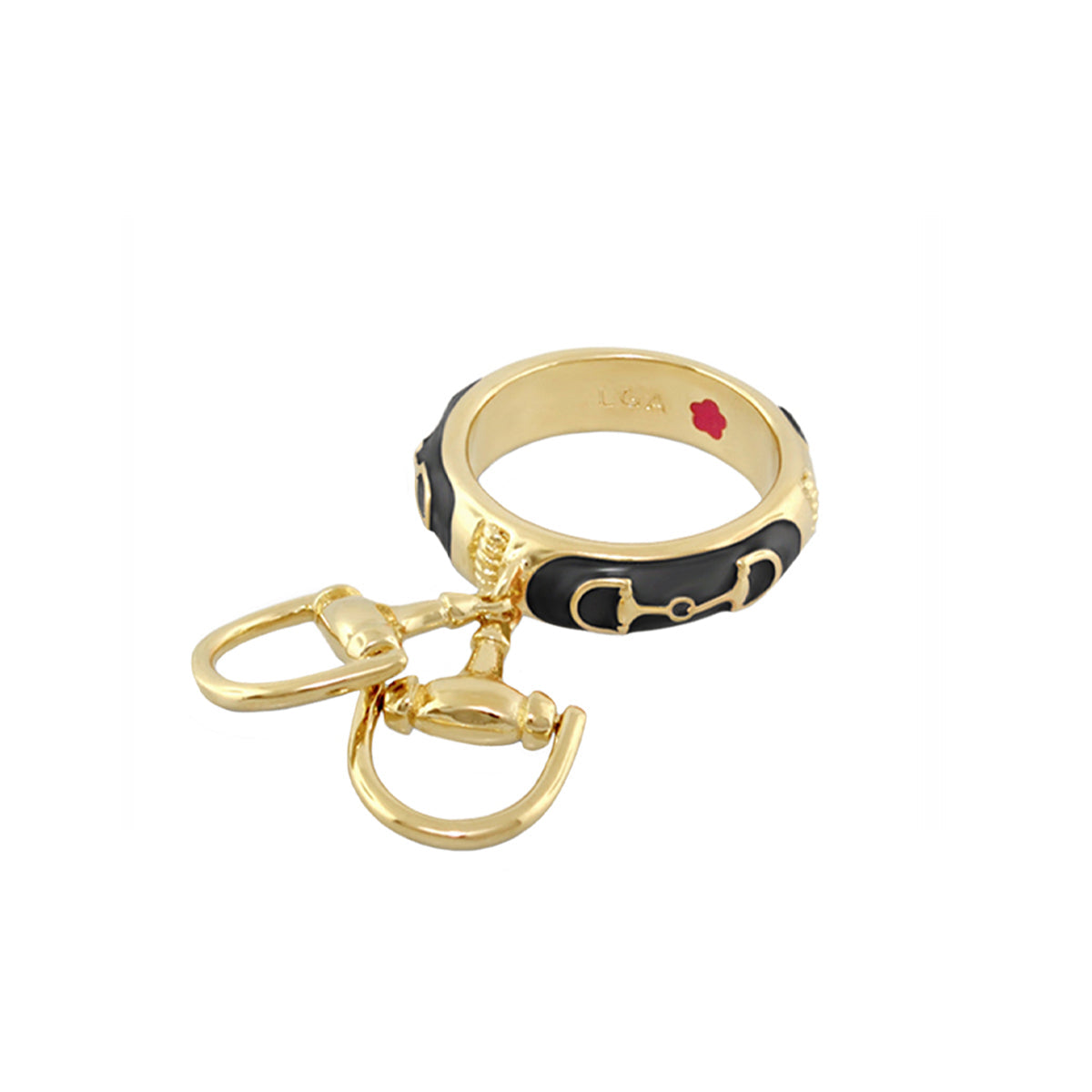 Lauren G Adams - Equestrian Stirrup Ring - Bit