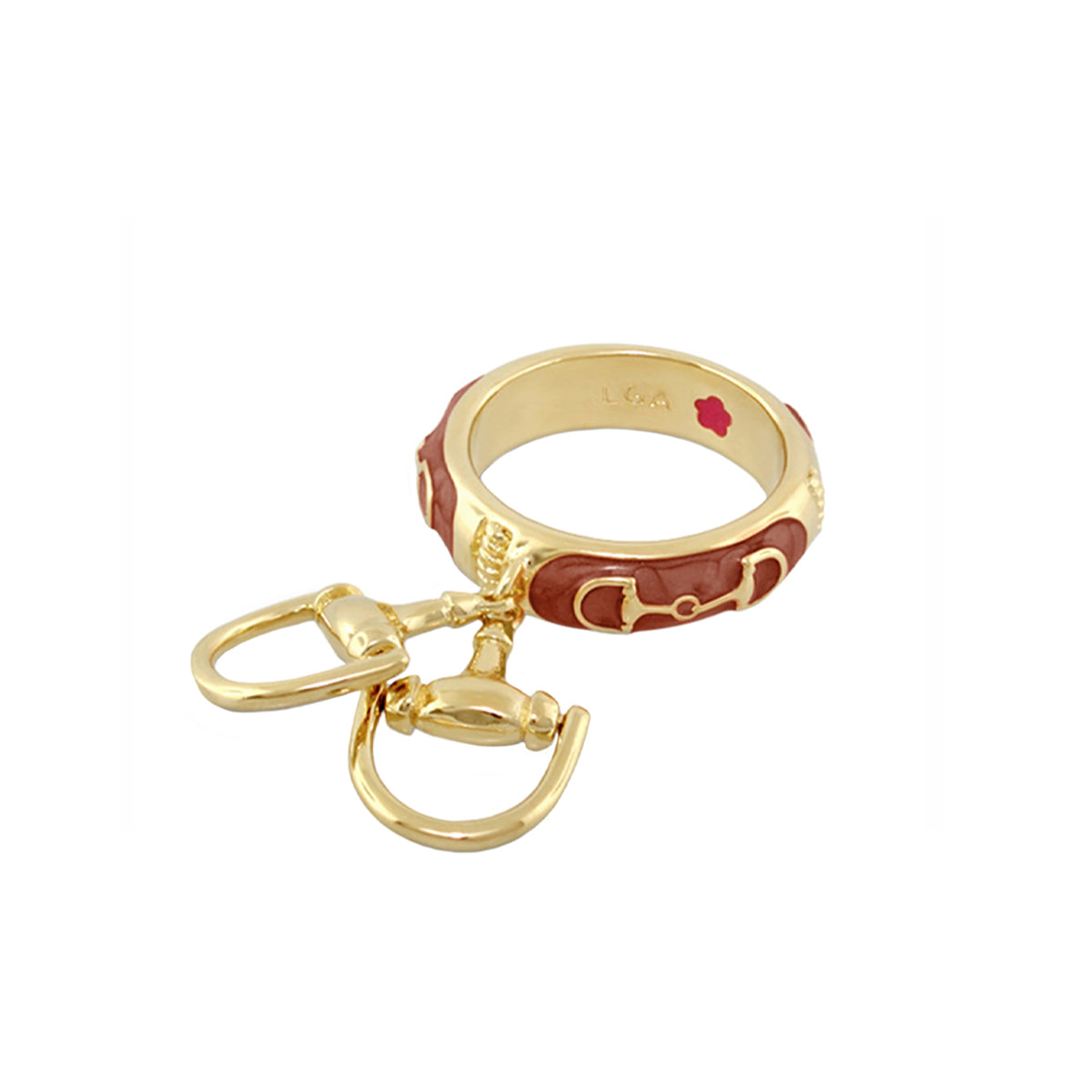 Lauren G Adams - Equestrian Stirrup Ring - Bit