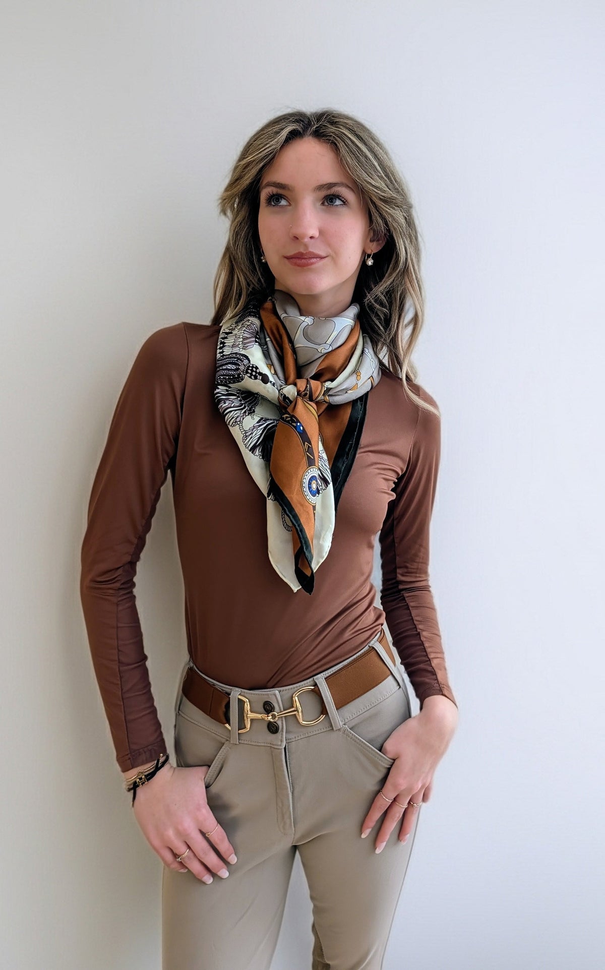 The Proper Fox - Bits & Reins Silk Scarf