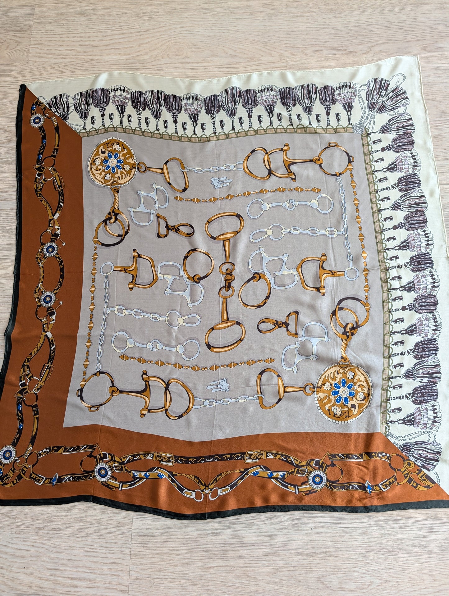 The Proper Fox - Bits & Reins Silk Scarf