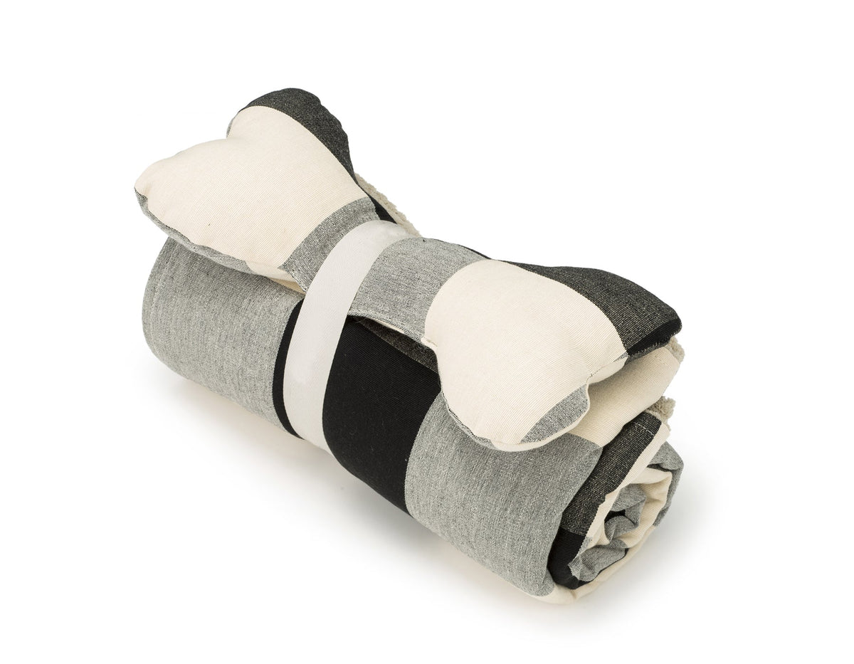 Jax & Bones - Blanket and Toy Bone- Buffalo Black