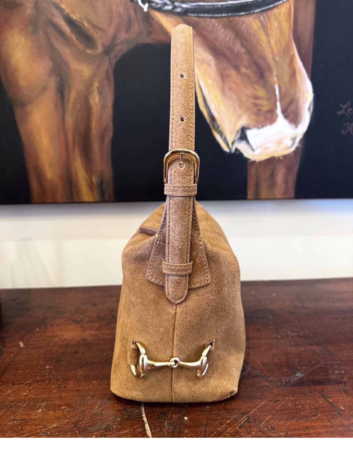 Tucker Tweed - Bethany Bit Bag Suede- Limited Edition Milk Chocolate