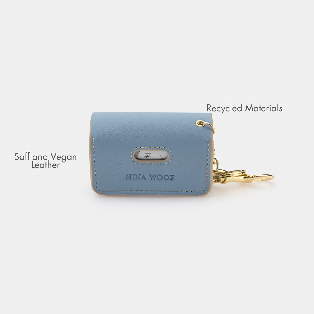 Nina Woof Waste Bag Holder - Vegan Leather - Bag Dispenser