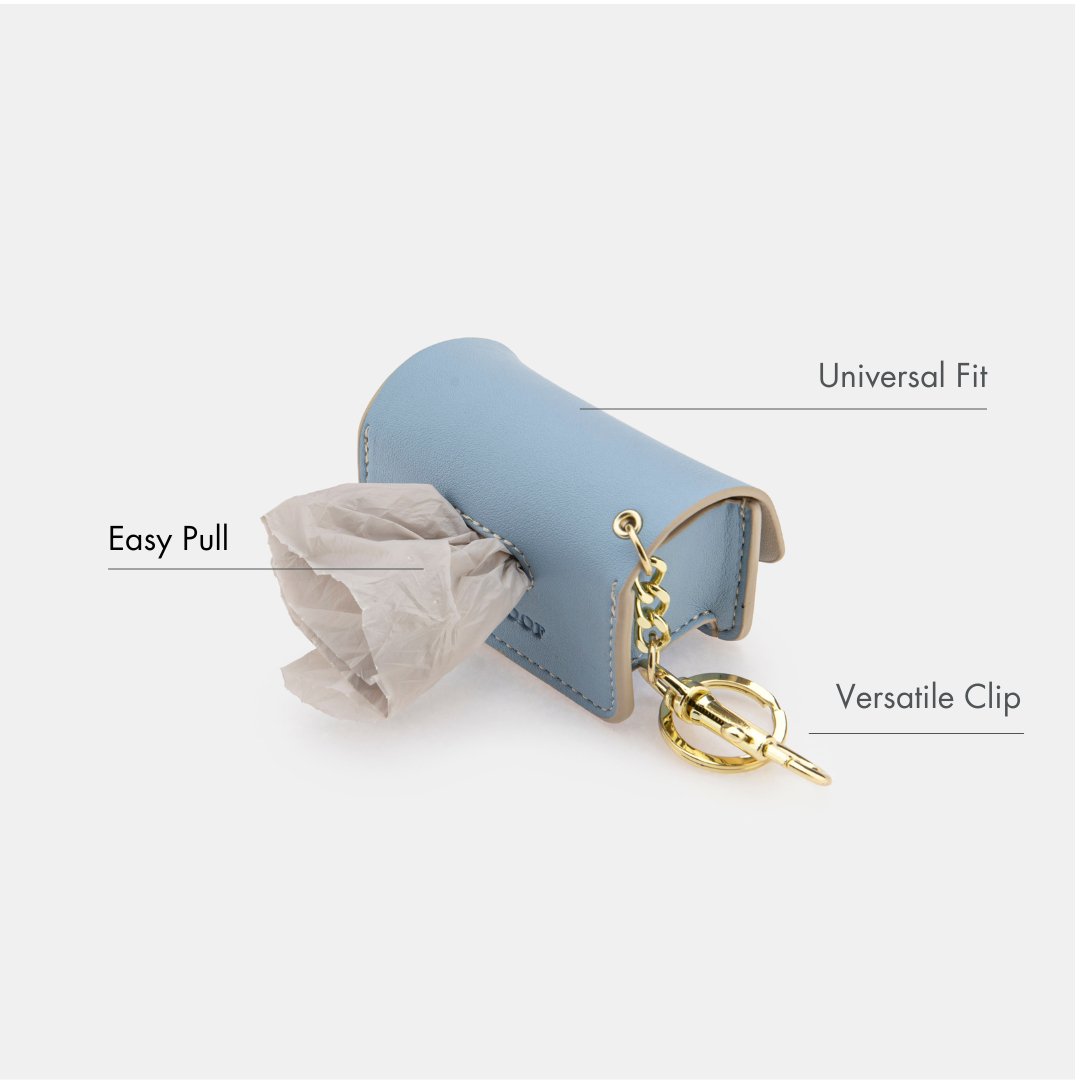 Nina Woof Waste Bag Holder - Vegan Leather - Bag Dispenser