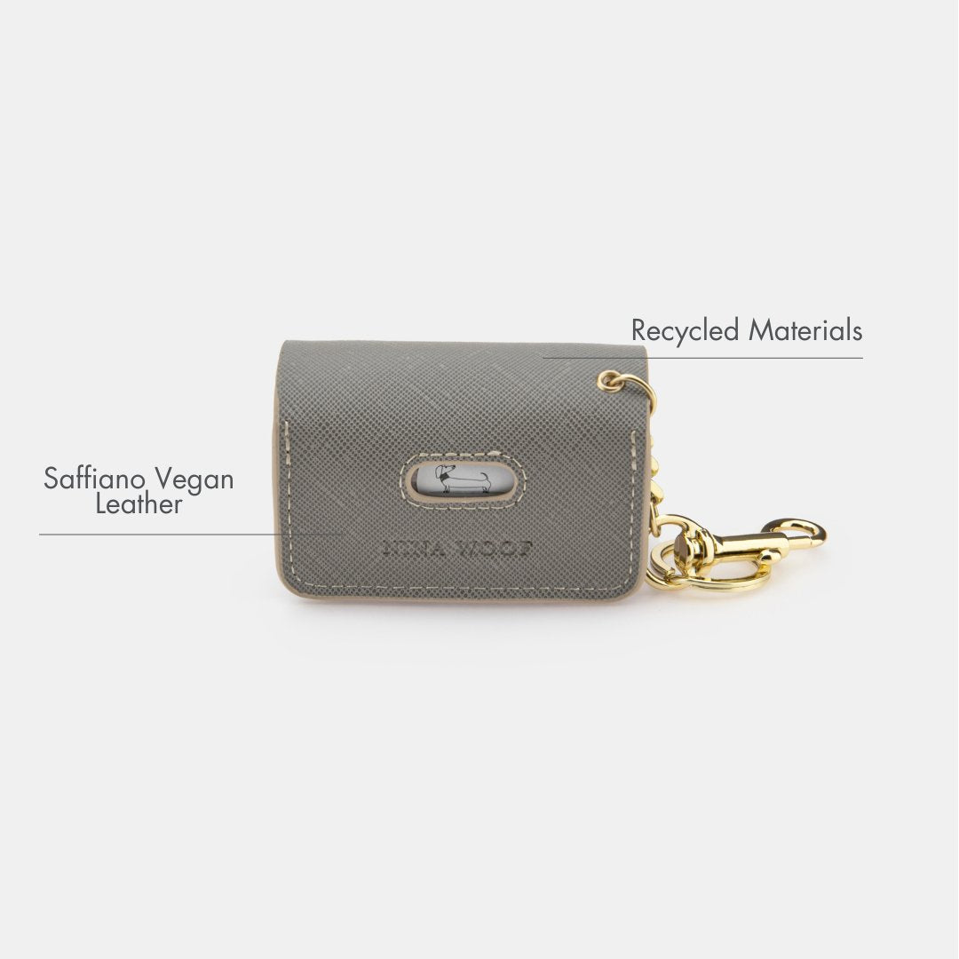 Nina Woof Waste Bag Holder - Vegan Leather - Bag Dispenser