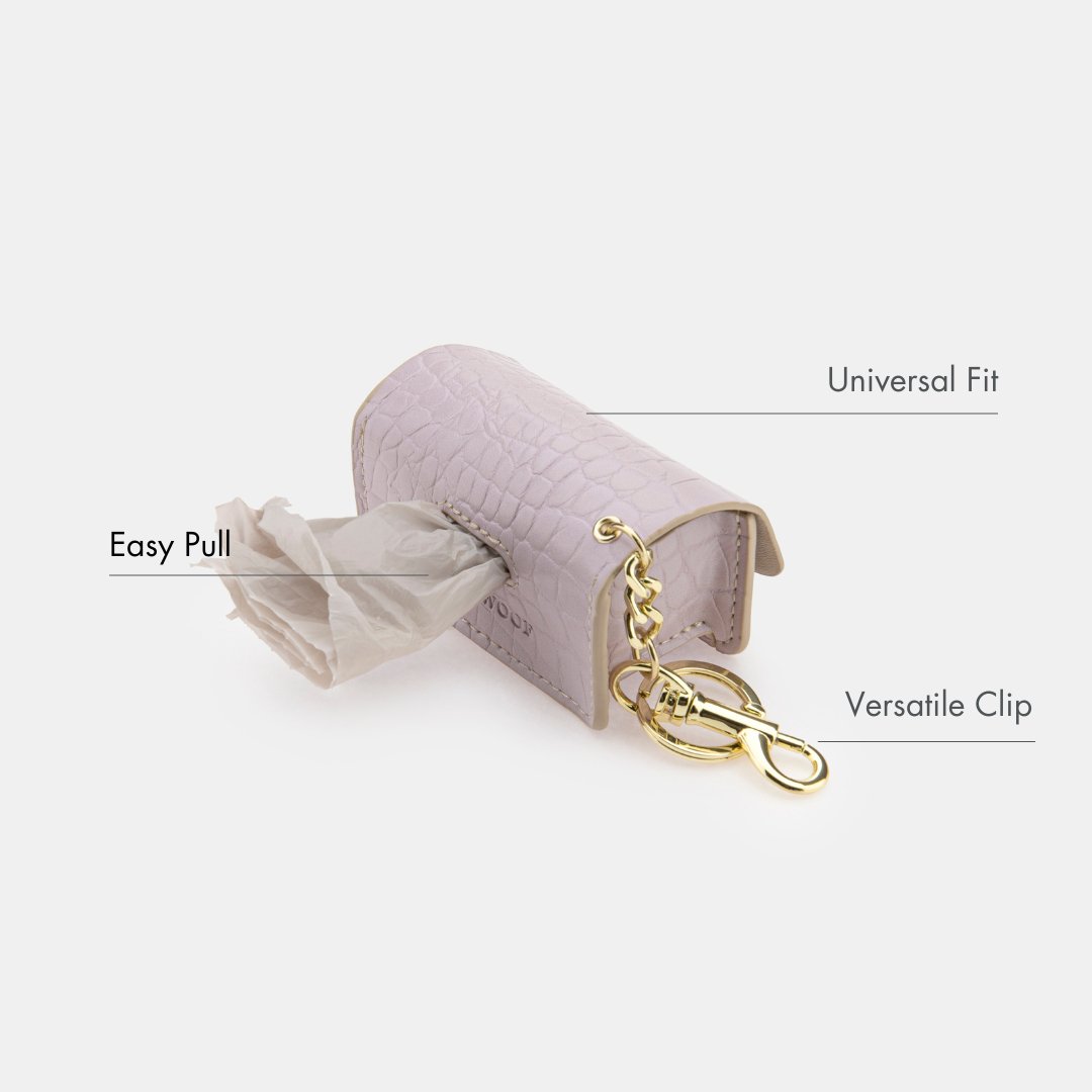 Nina Woof Waste Bag Holder - Vegan Leather - Bag Dispenser