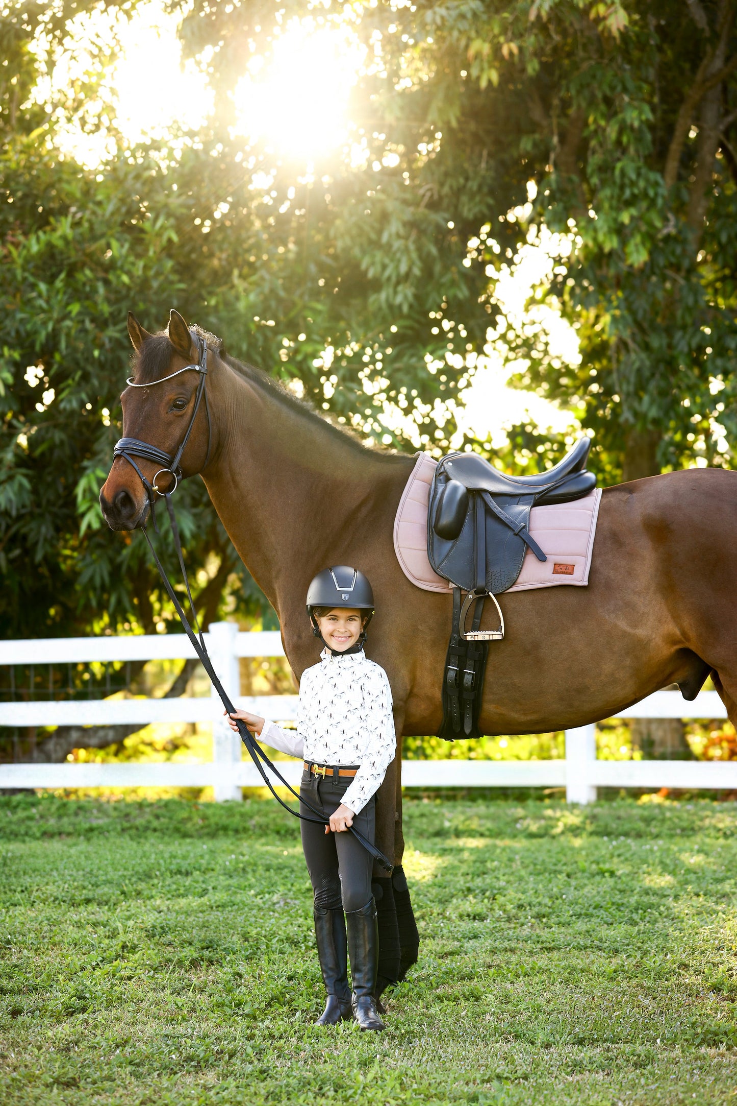 The Proper Fox - Youth Grey Horse Sun Shirt