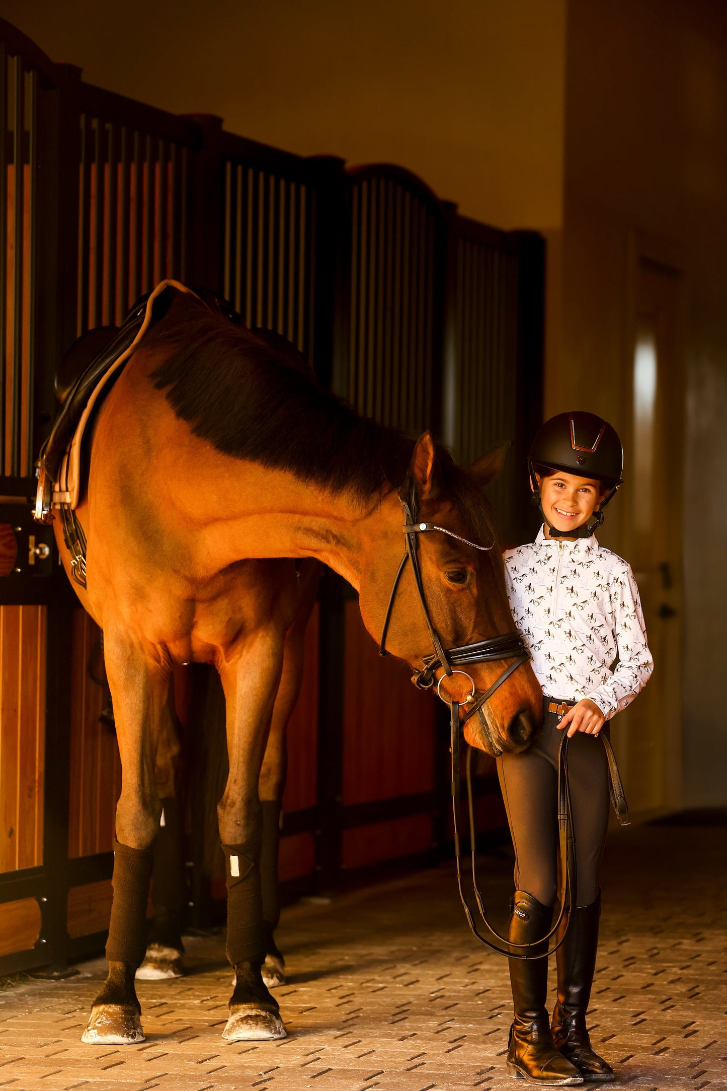 The Proper Fox - Youth Grey Horse Sun Shirt
