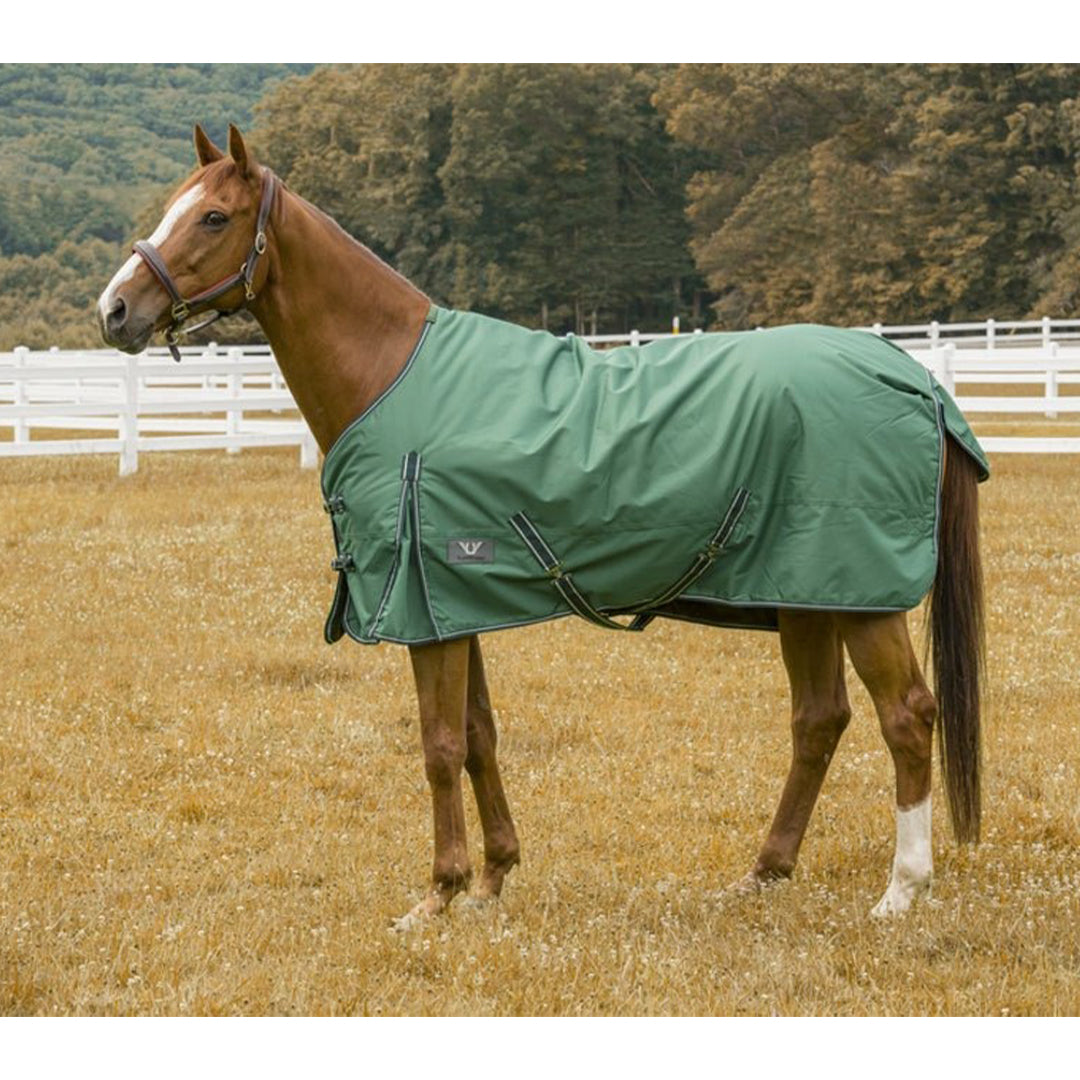 TuffRider 600 D  Comfy Winter Ripstop Turnout Blanket Medium Weight 200 GSM Standard Neck