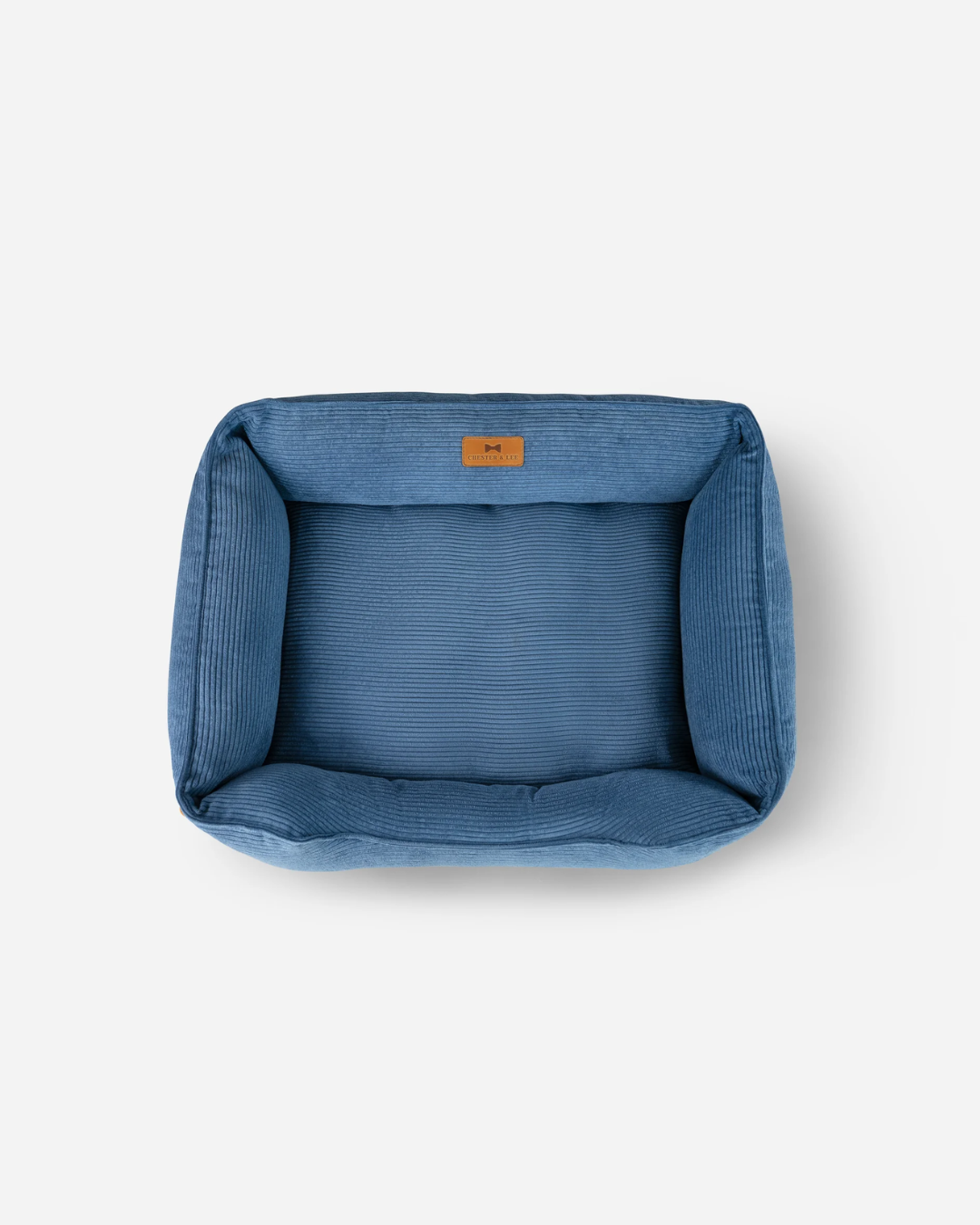 Chester & Lee Fancy Corduroy Sleeper Dog Bed Blue