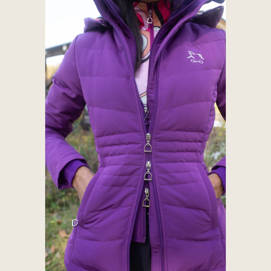 Dressage Queen Dream - Purple Duck Down Riding Jacket