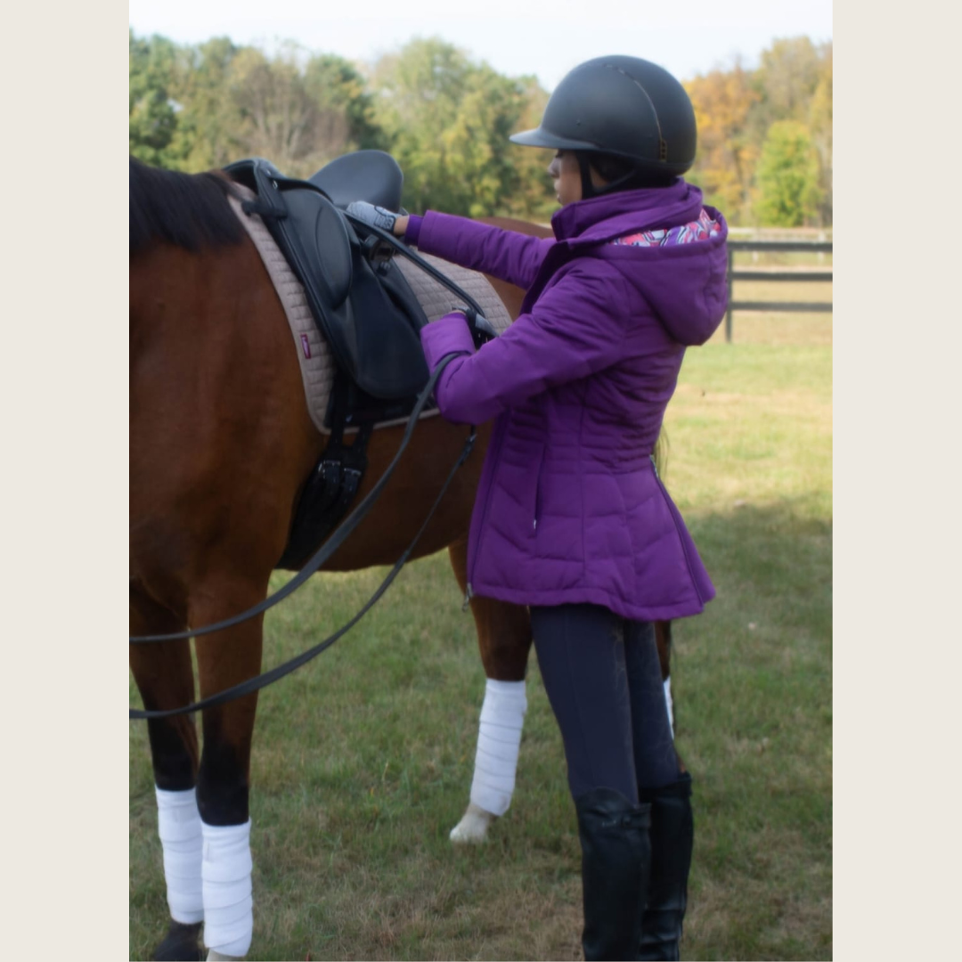 Dressage Queen Dream - Purple Duck Down Riding Jacket