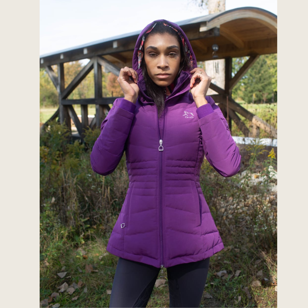 Dressage Queen Dream - Purple Duck Down Riding Jacket