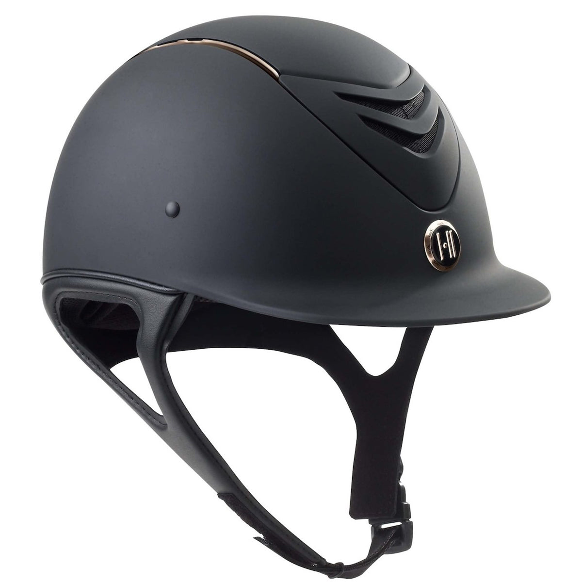 One K - MIPS™ CCS Helmet - Black Matte with Rose Gold Rail