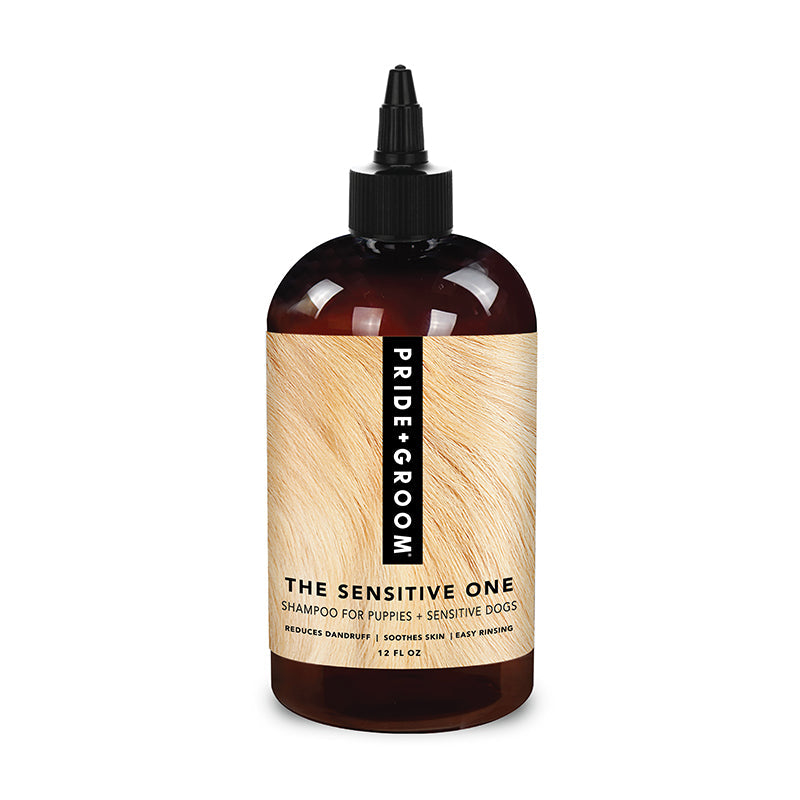 PRIDE+GROOM THE SENSITIVE ONE Hypoallergenic Dog & Puppy Shampoo — With Hemp Oil, Aloe & Oatmeal for Sensitive Skin