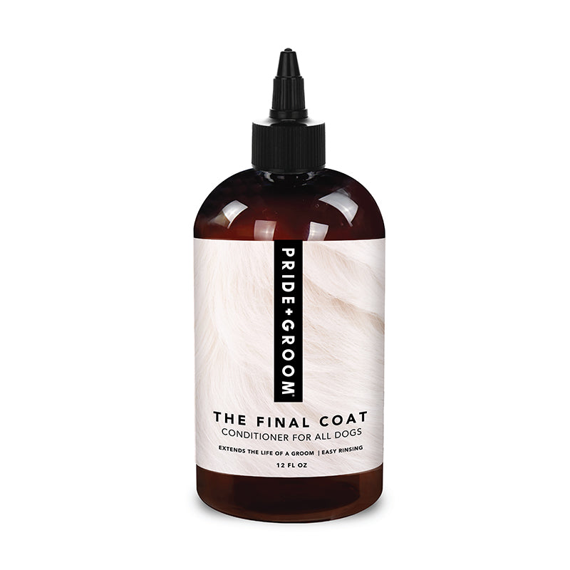 PRIDE+GROOM THE FINAL COAT Dog Conditioner — All-Natural, Vegan, Hypoallergenic Conditioner for a Soft, Shiny Coat
