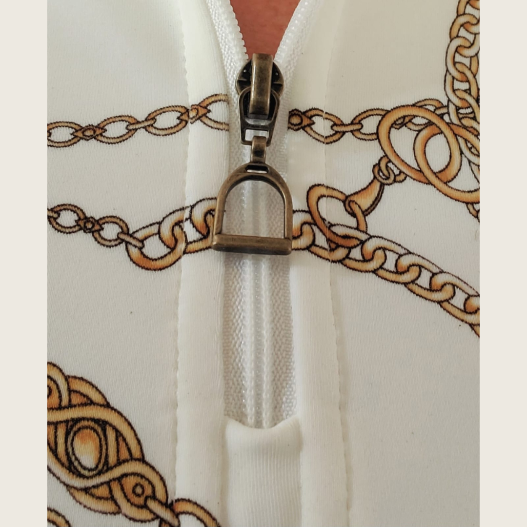 Dressage Queen Dream - White Print Riding Shirt